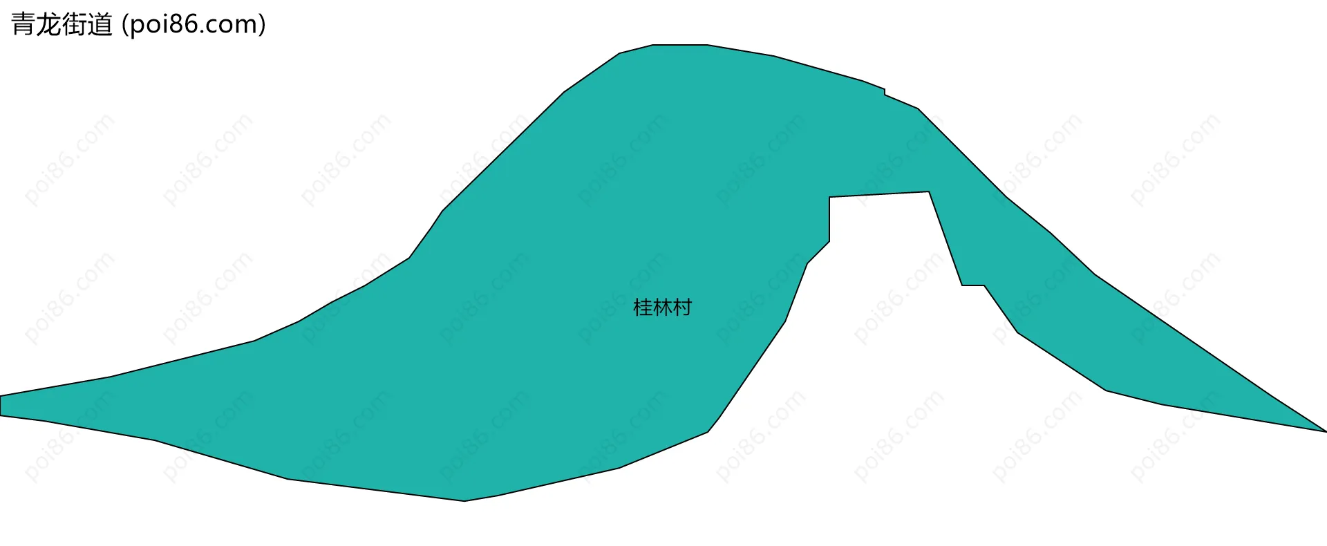 青龙街道边界地图(五级行政区划)
