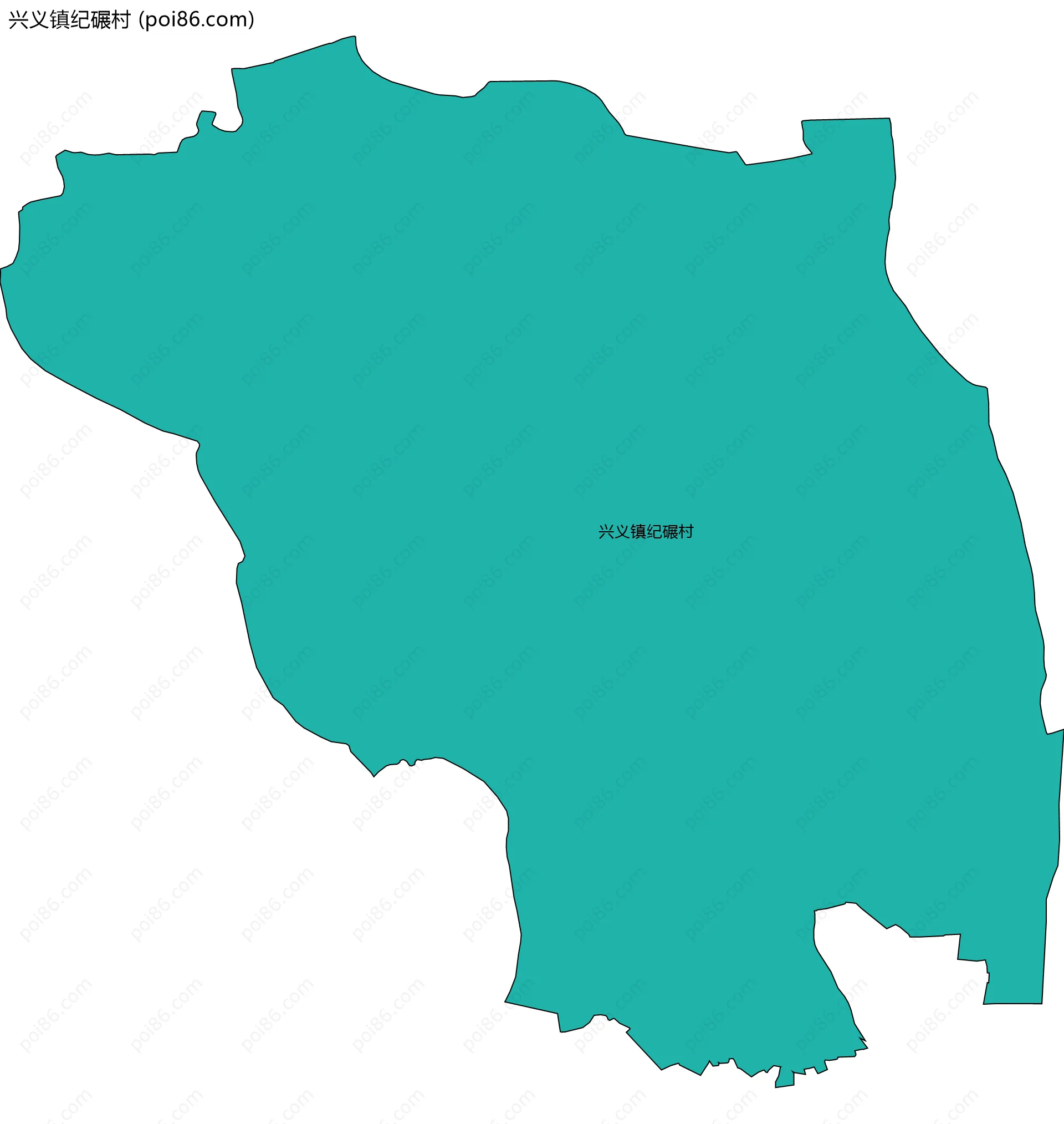 兴义镇纪碾村边界地图