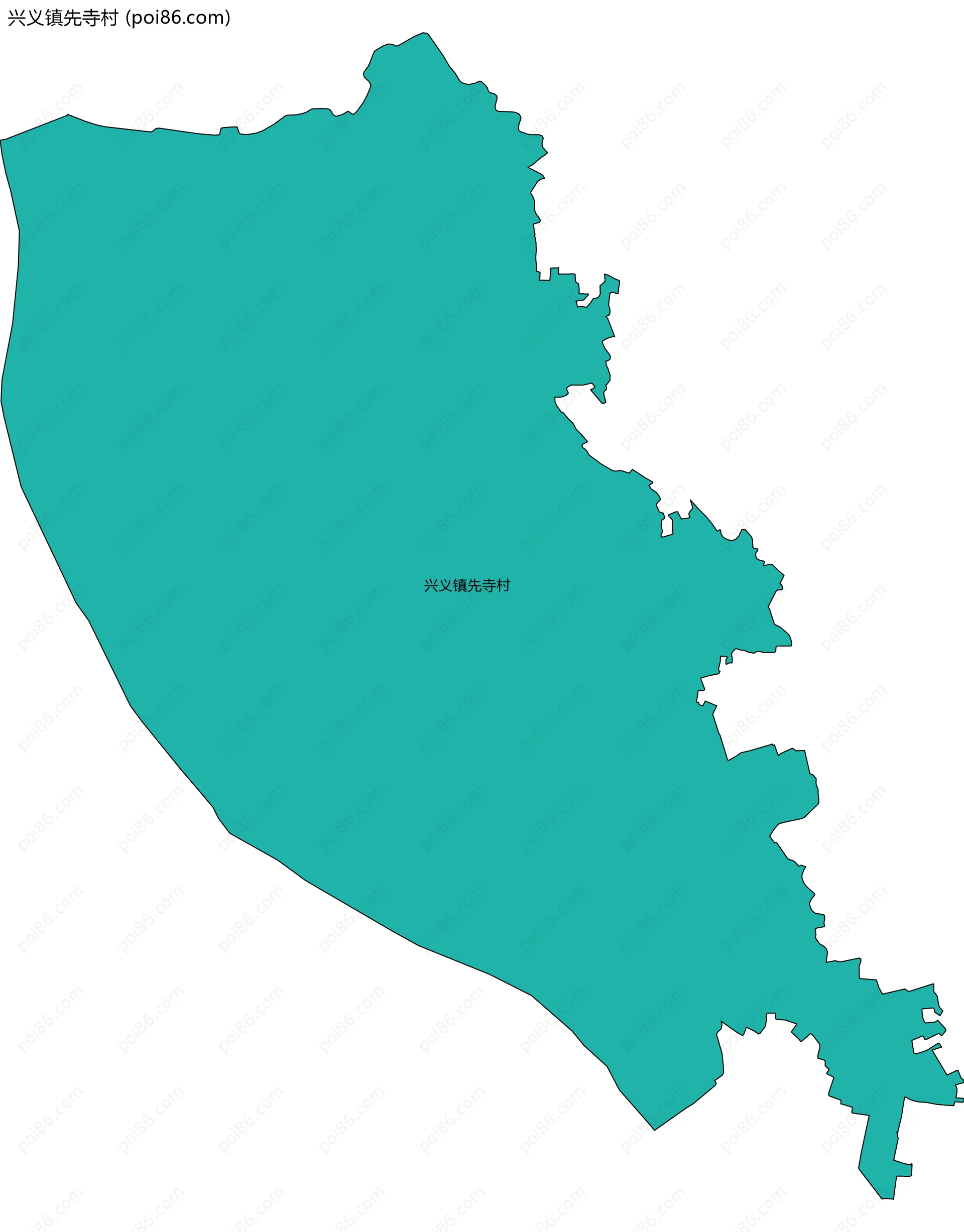 兴义镇先寺村边界地图