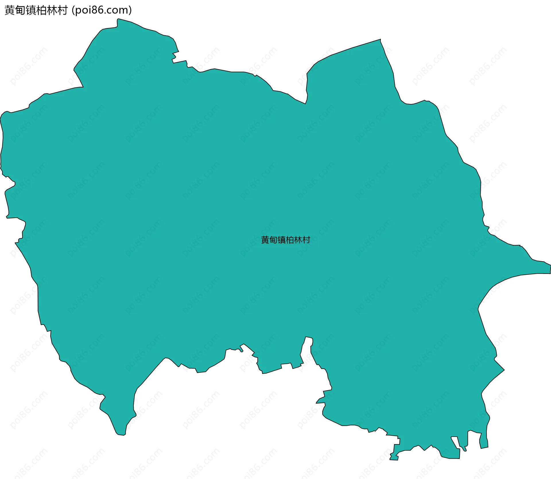 黄甸镇柏林村边界地图