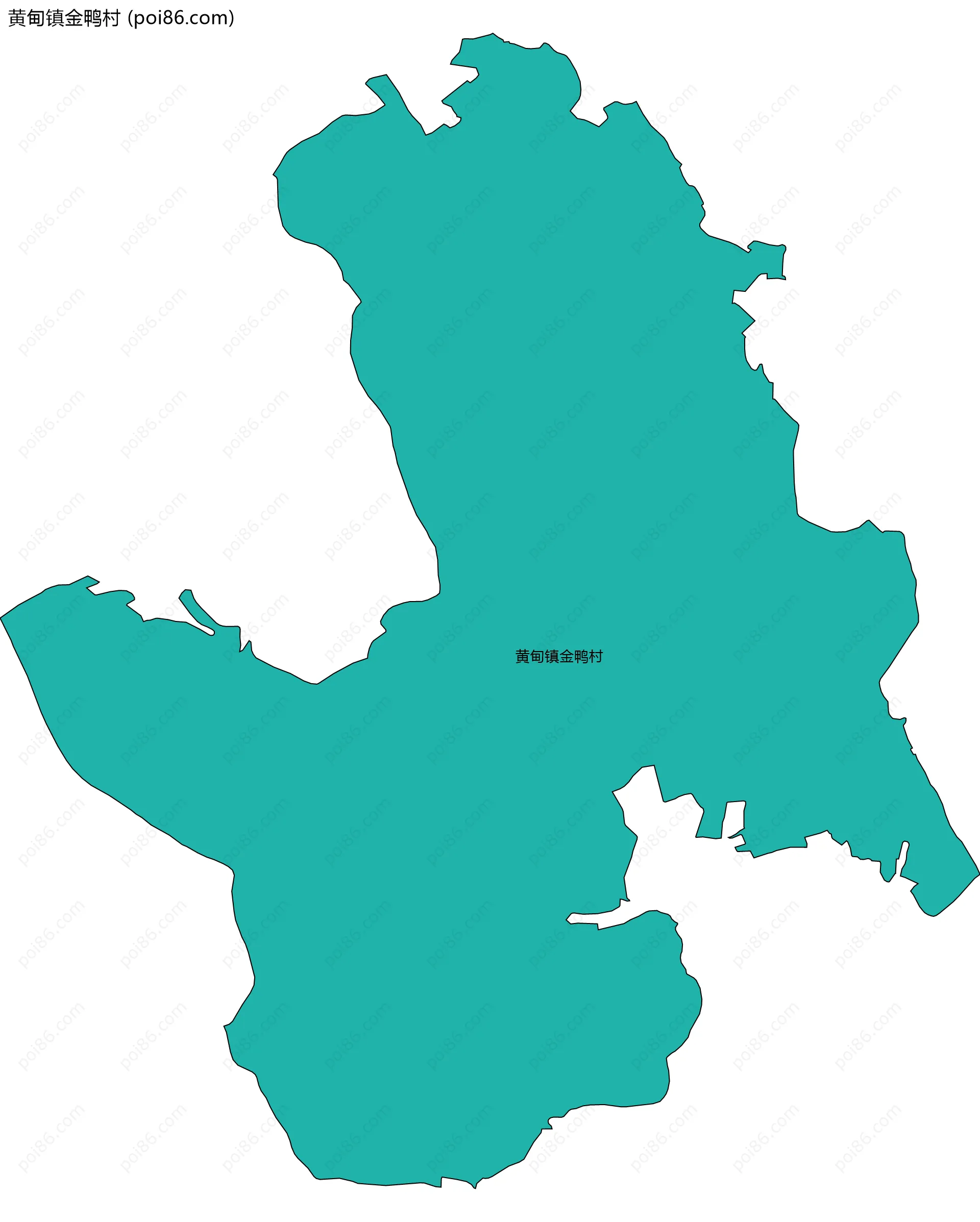 黄甸镇金鸭村边界地图