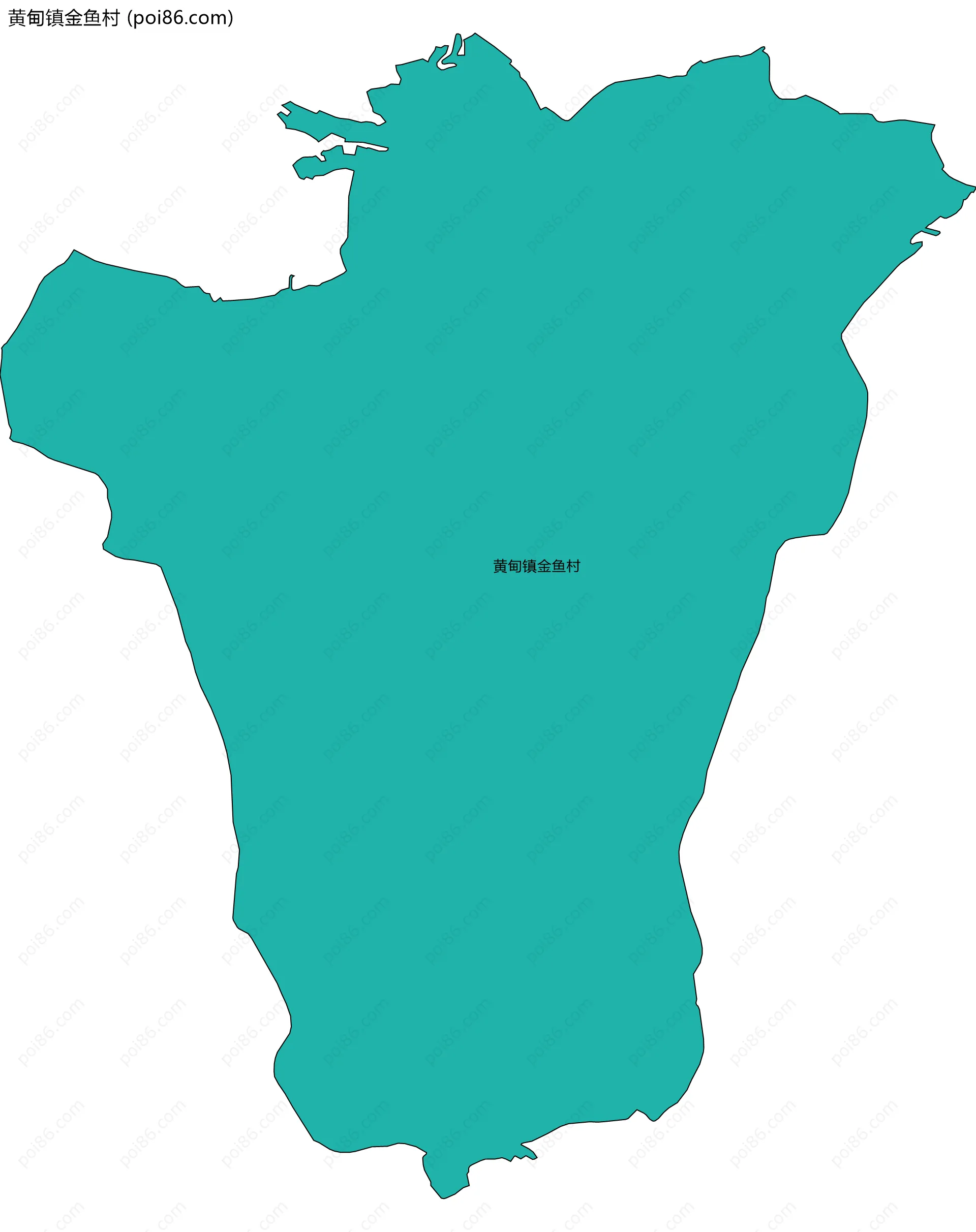 黄甸镇金鱼村边界地图