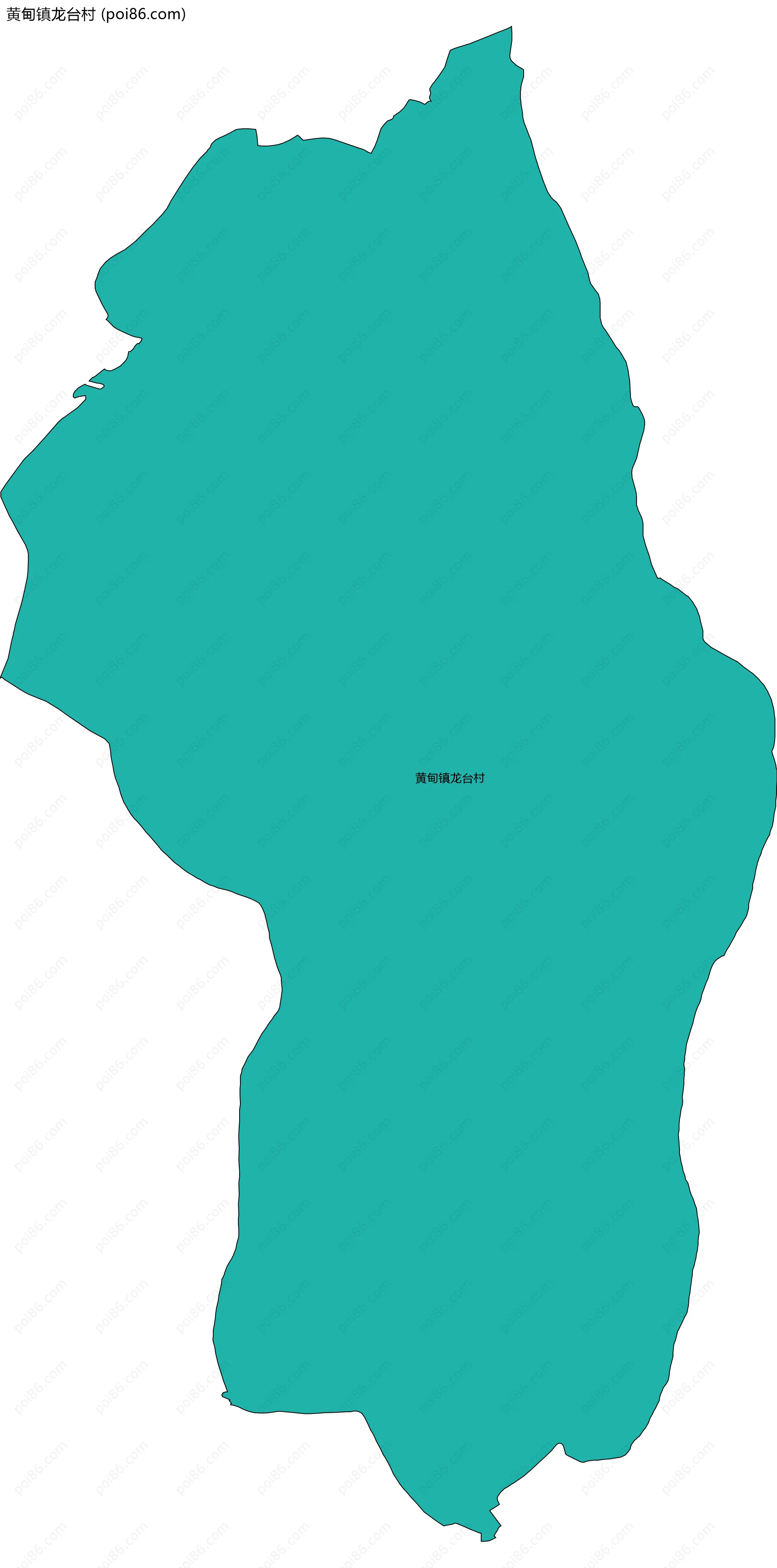 黄甸镇龙台村边界地图