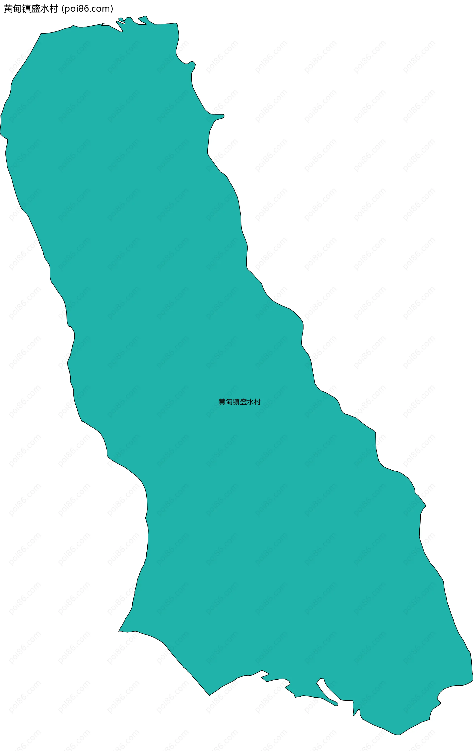 黄甸镇盛水村边界地图