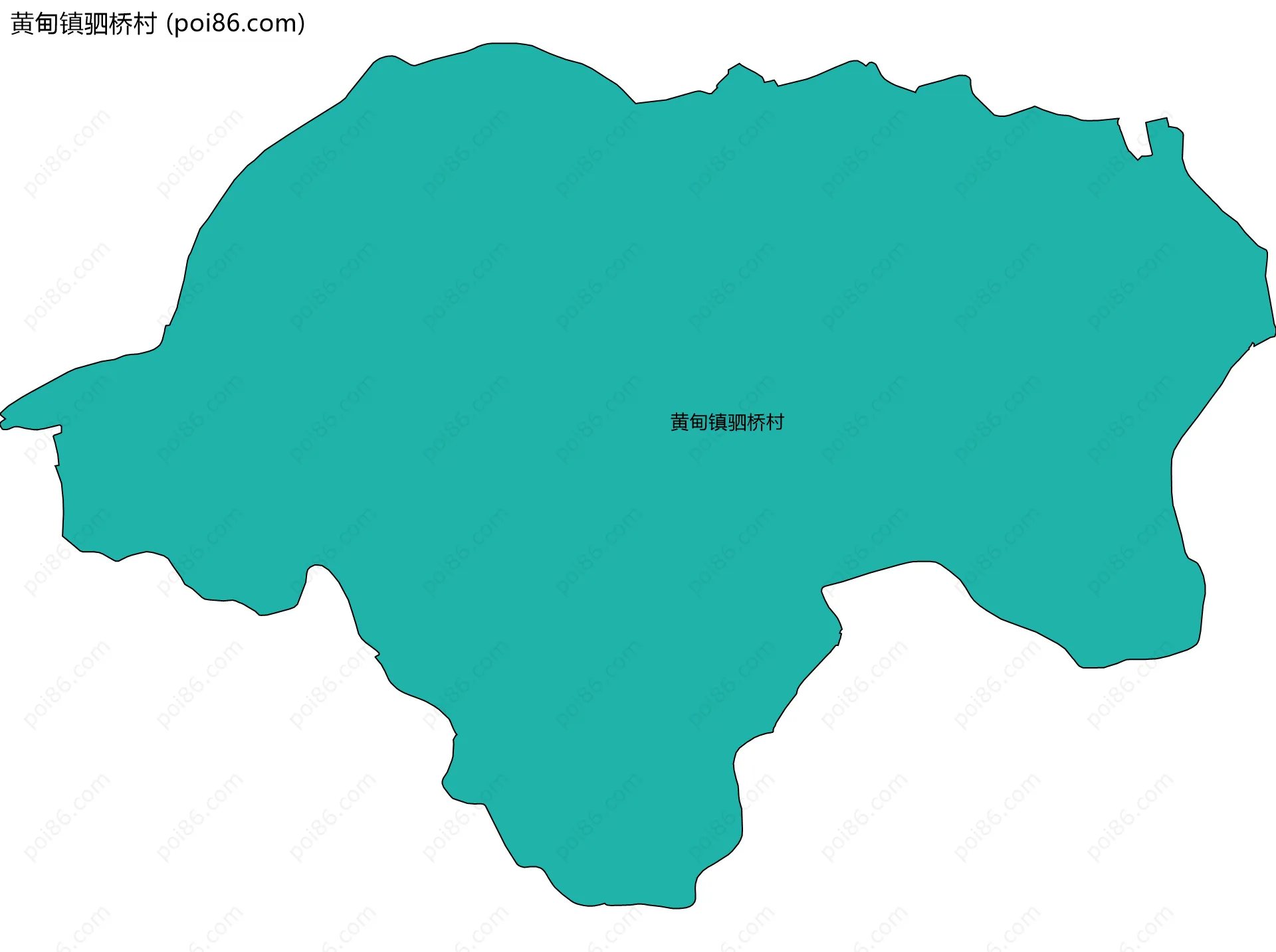 黄甸镇驷桥村边界地图