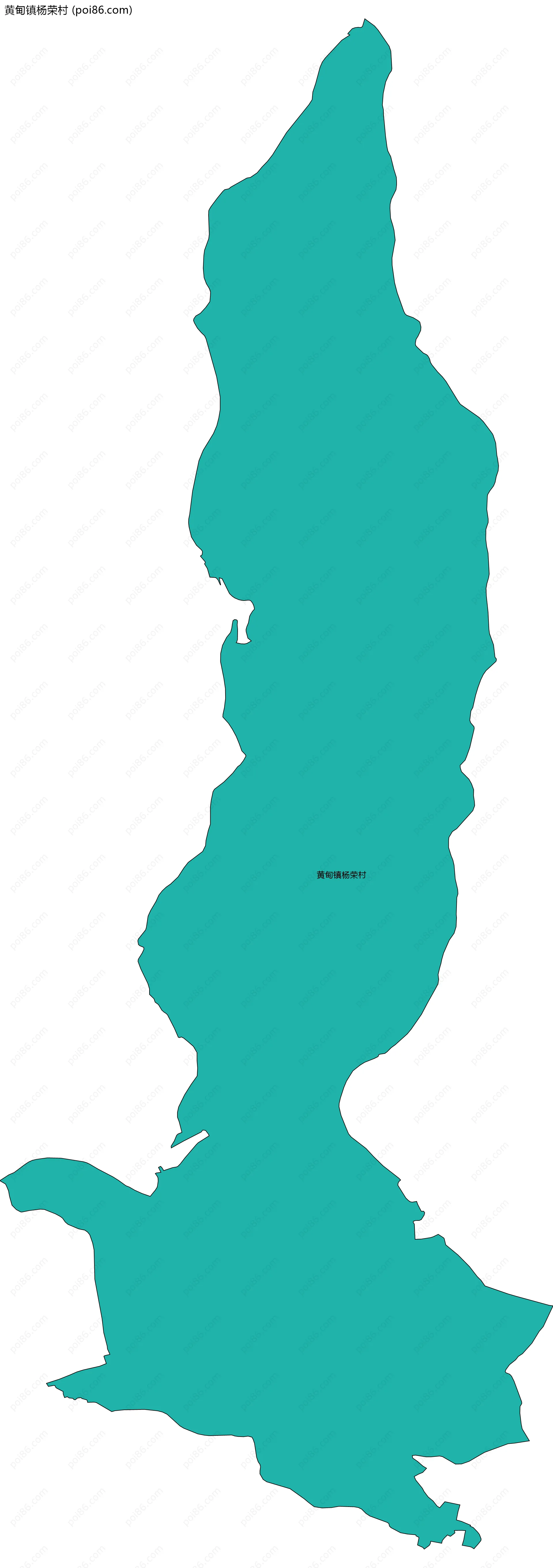 黄甸镇杨荣村边界地图