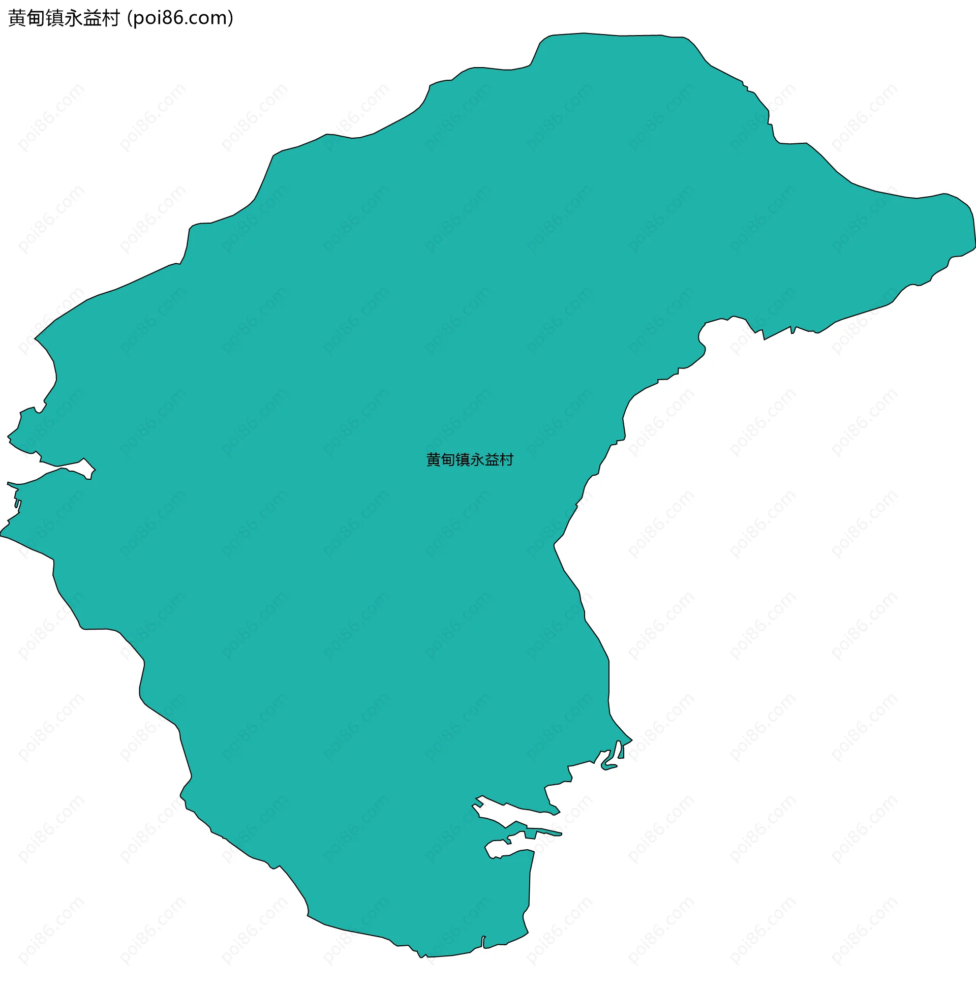 黄甸镇永益村边界地图