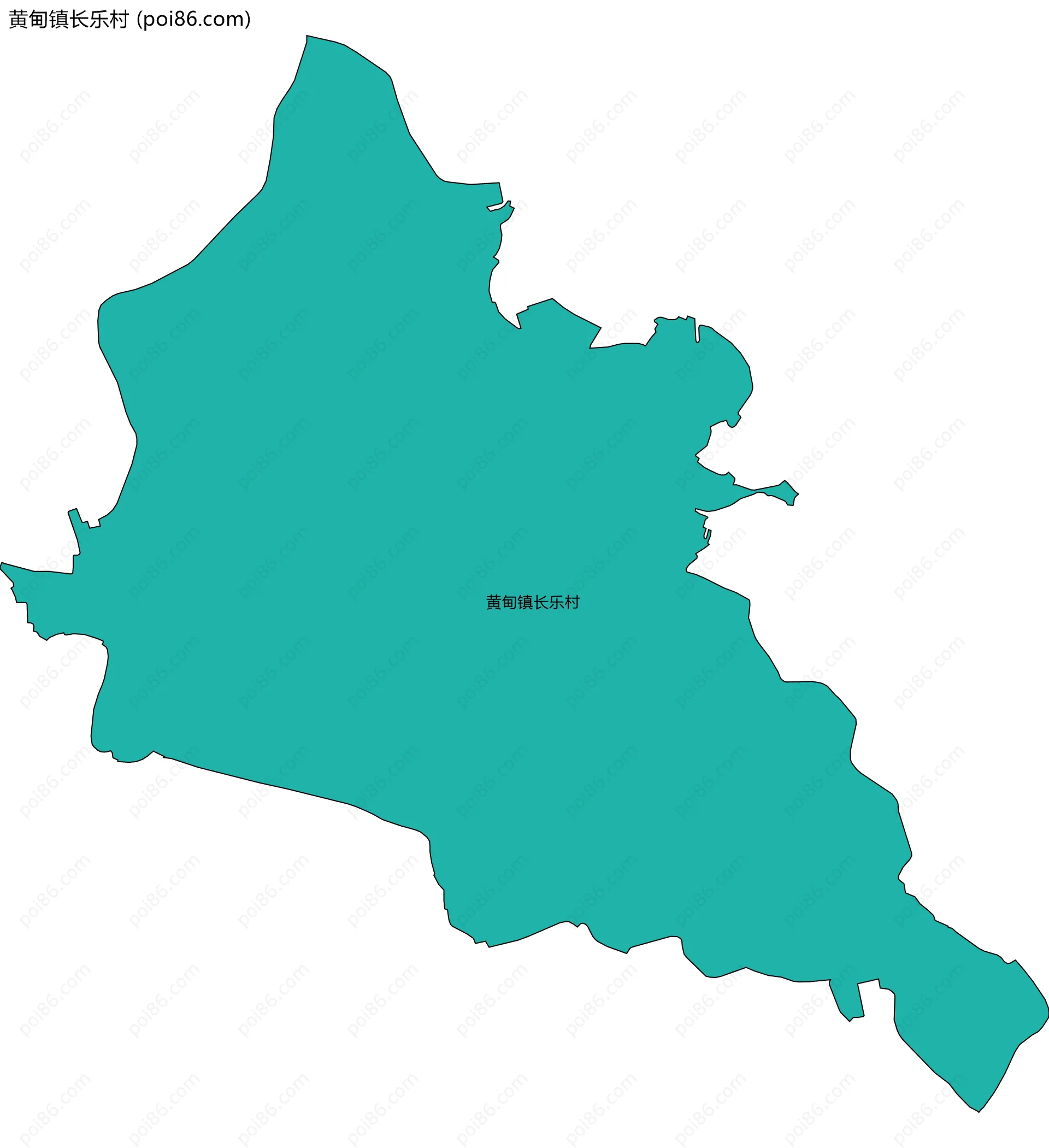 黄甸镇长乐村边界地图