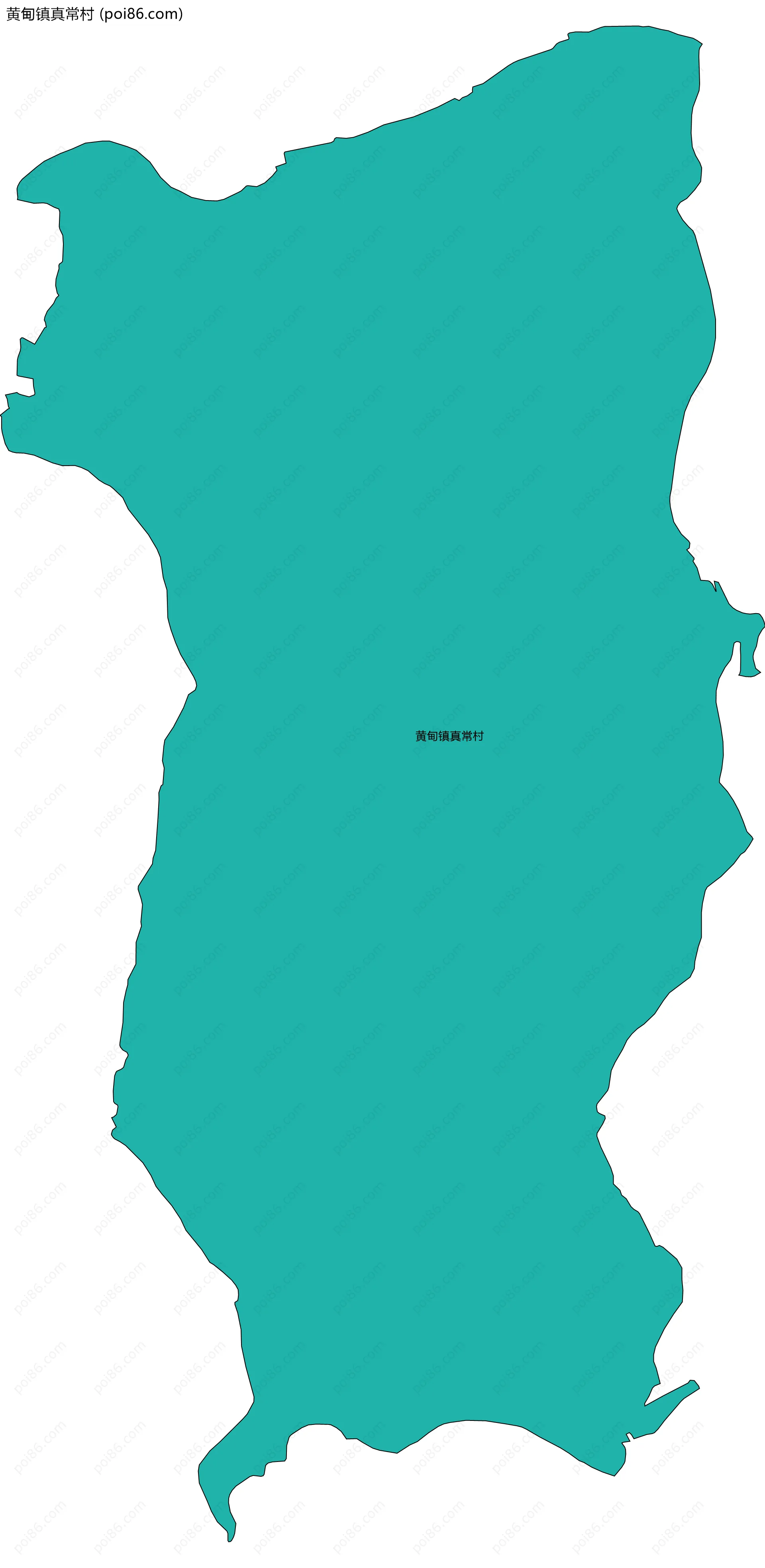 黄甸镇真常村边界地图