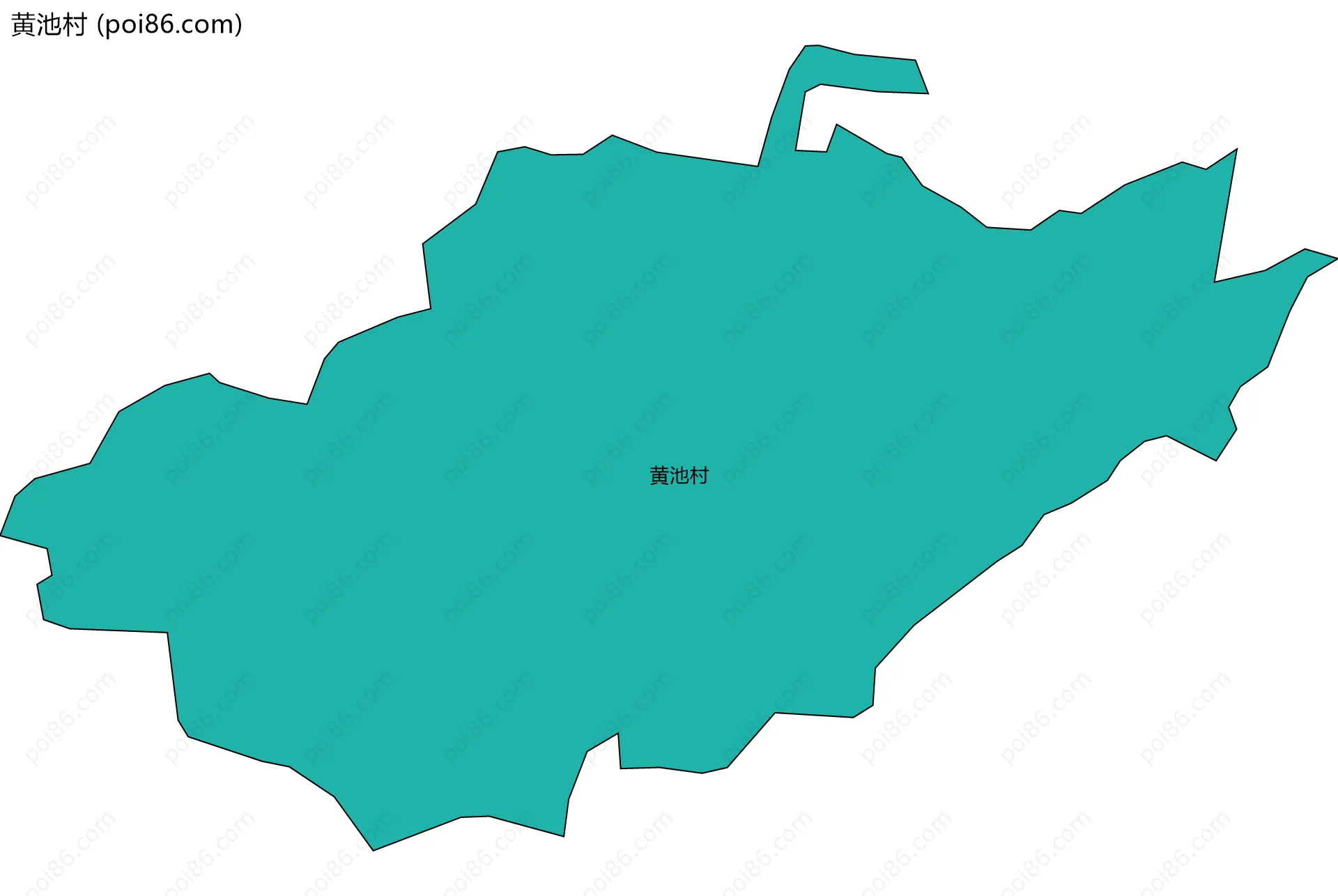 黄池村边界地图