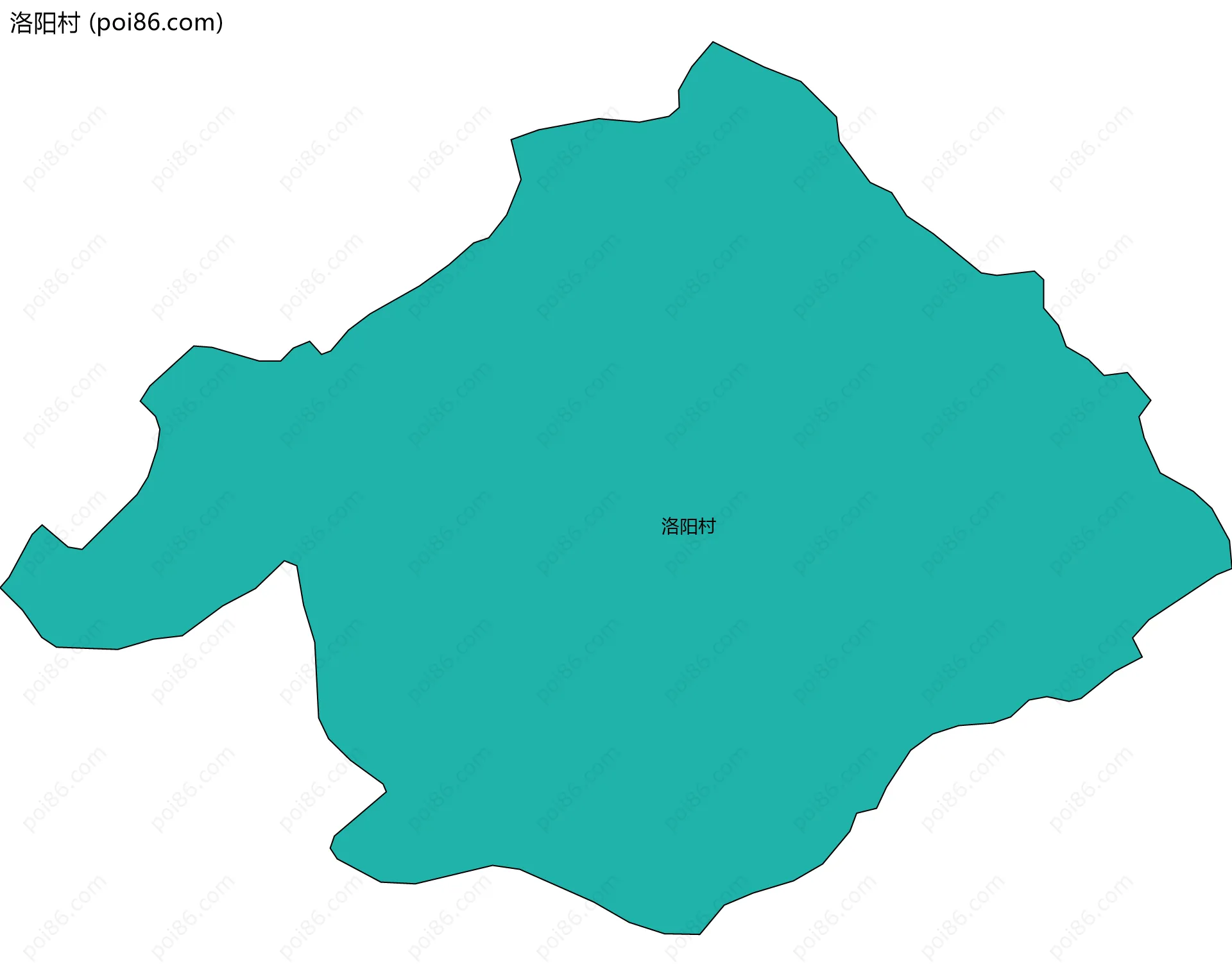 洛阳村边界地图