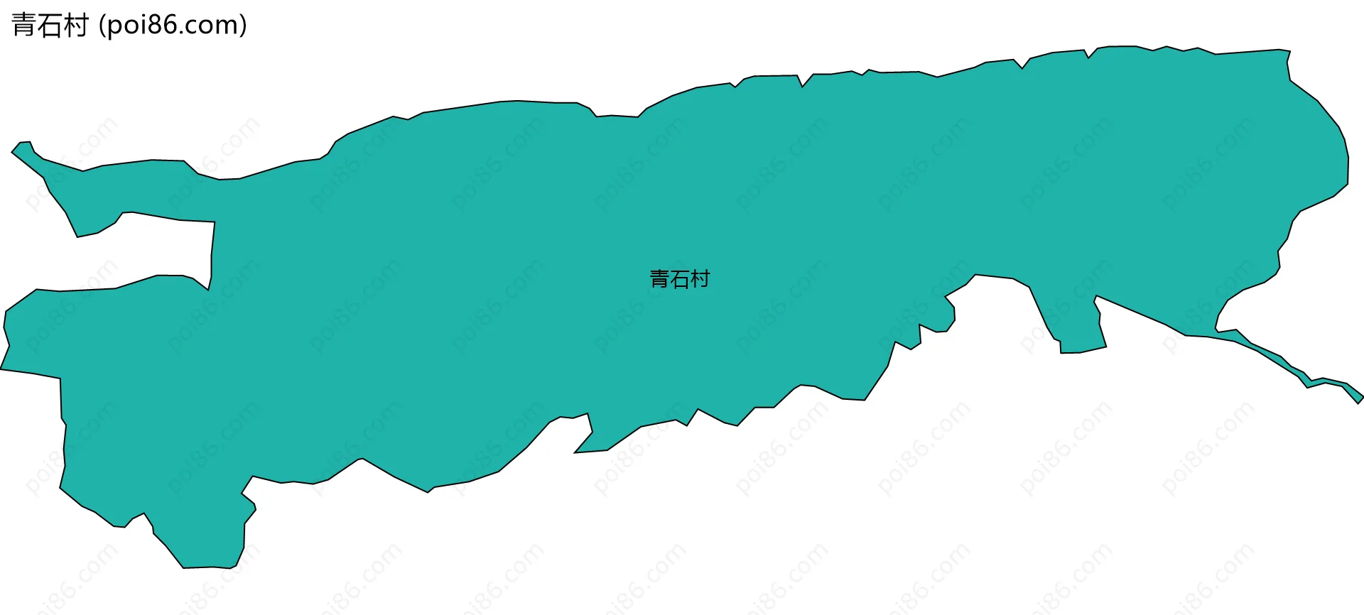 青石村边界地图