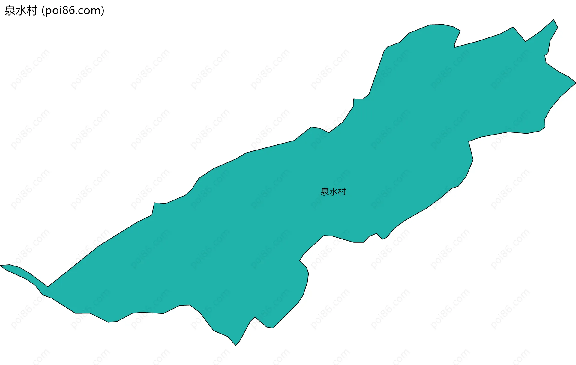 泉水村边界地图