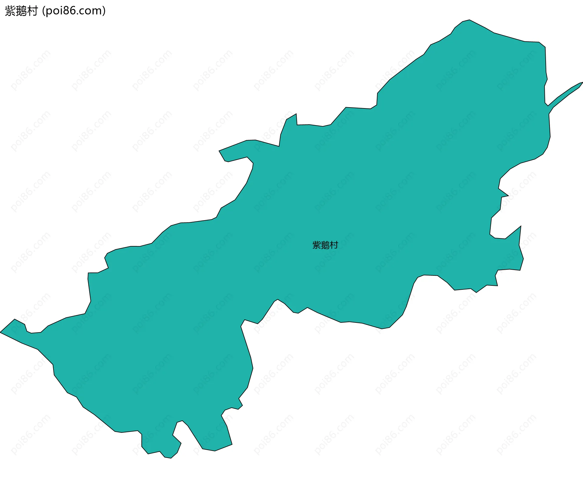 紫鹅村边界地图