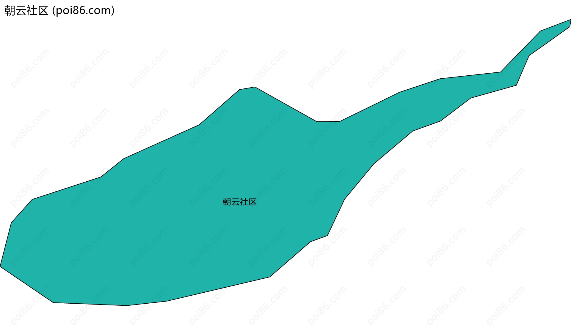 朝云社区边界地图