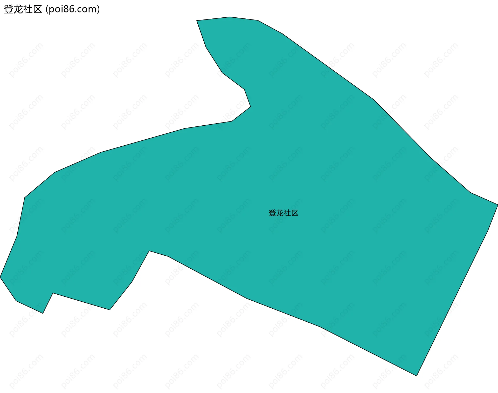 登龙社区边界地图