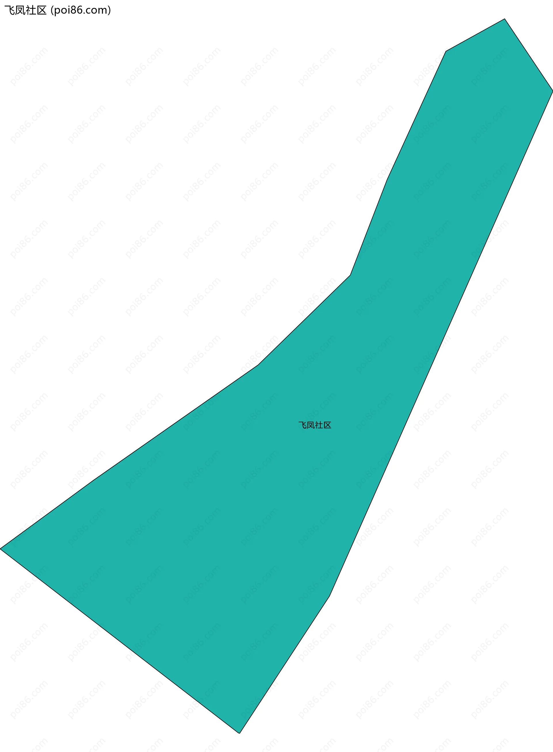 飞凤社区边界地图