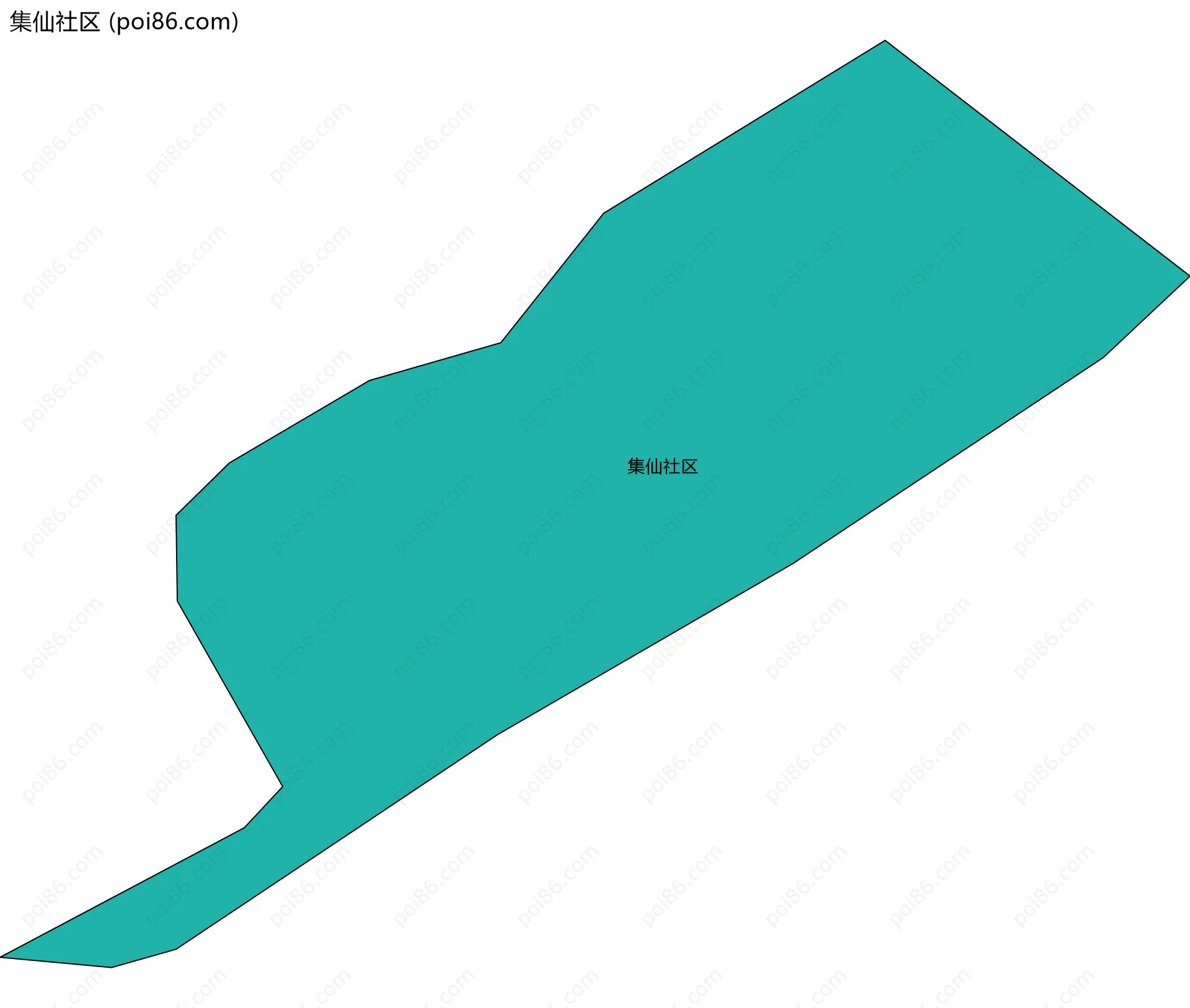 集仙社区边界地图