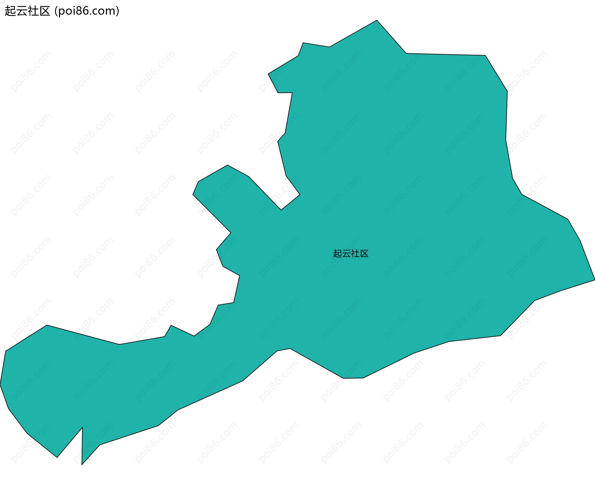 起云社区边界地图