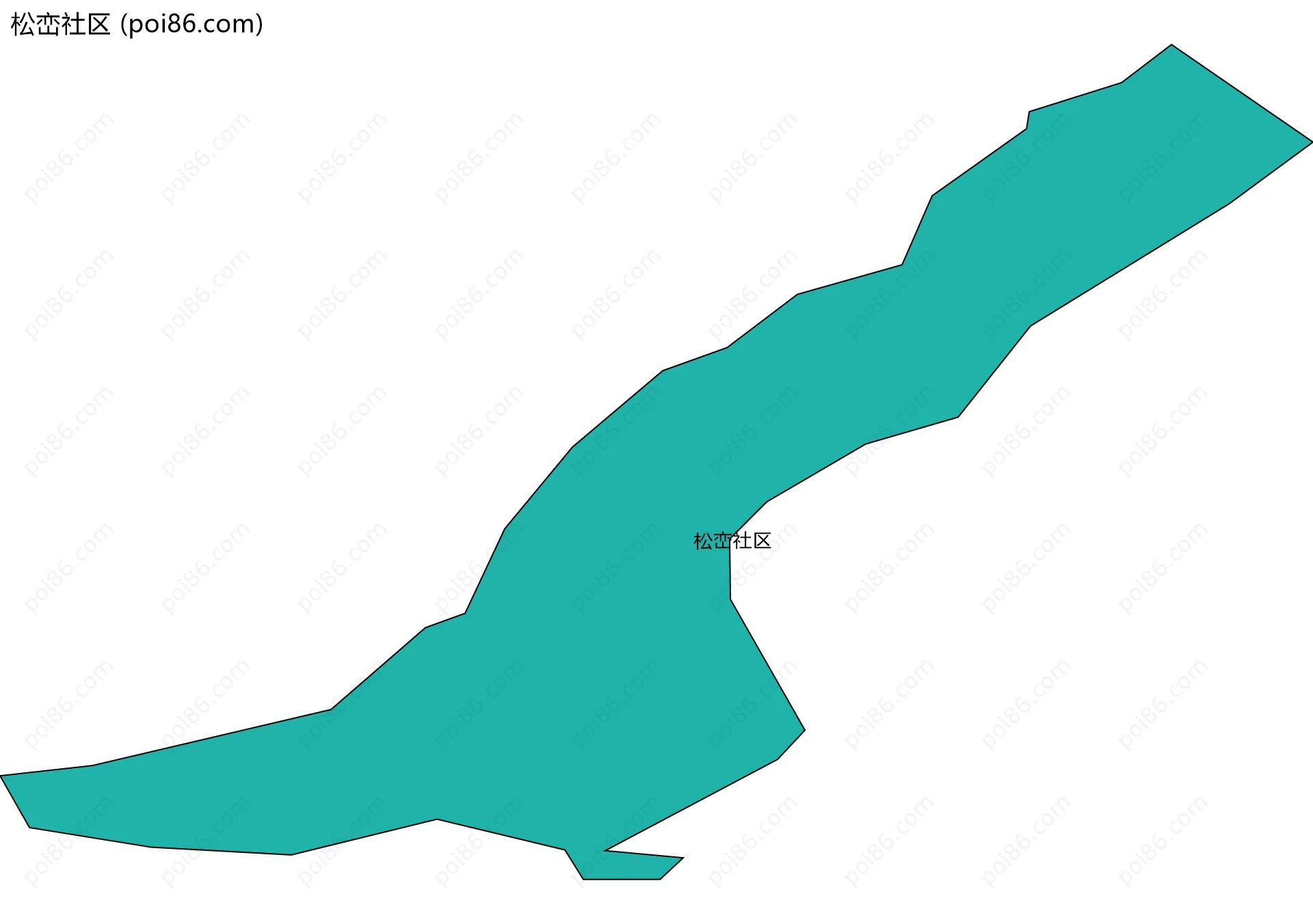 松峦社区边界地图