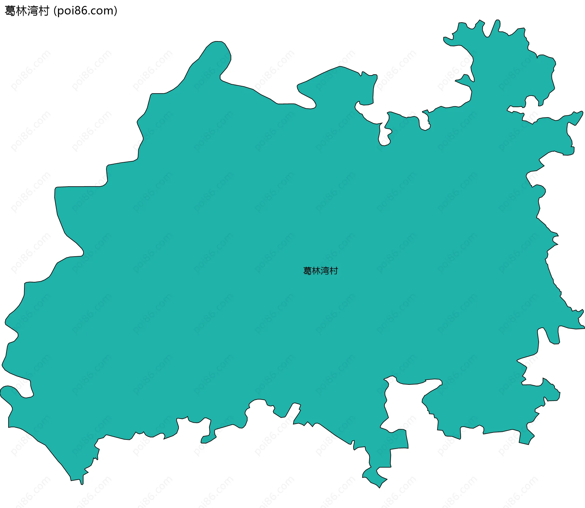 葛林湾村边界地图