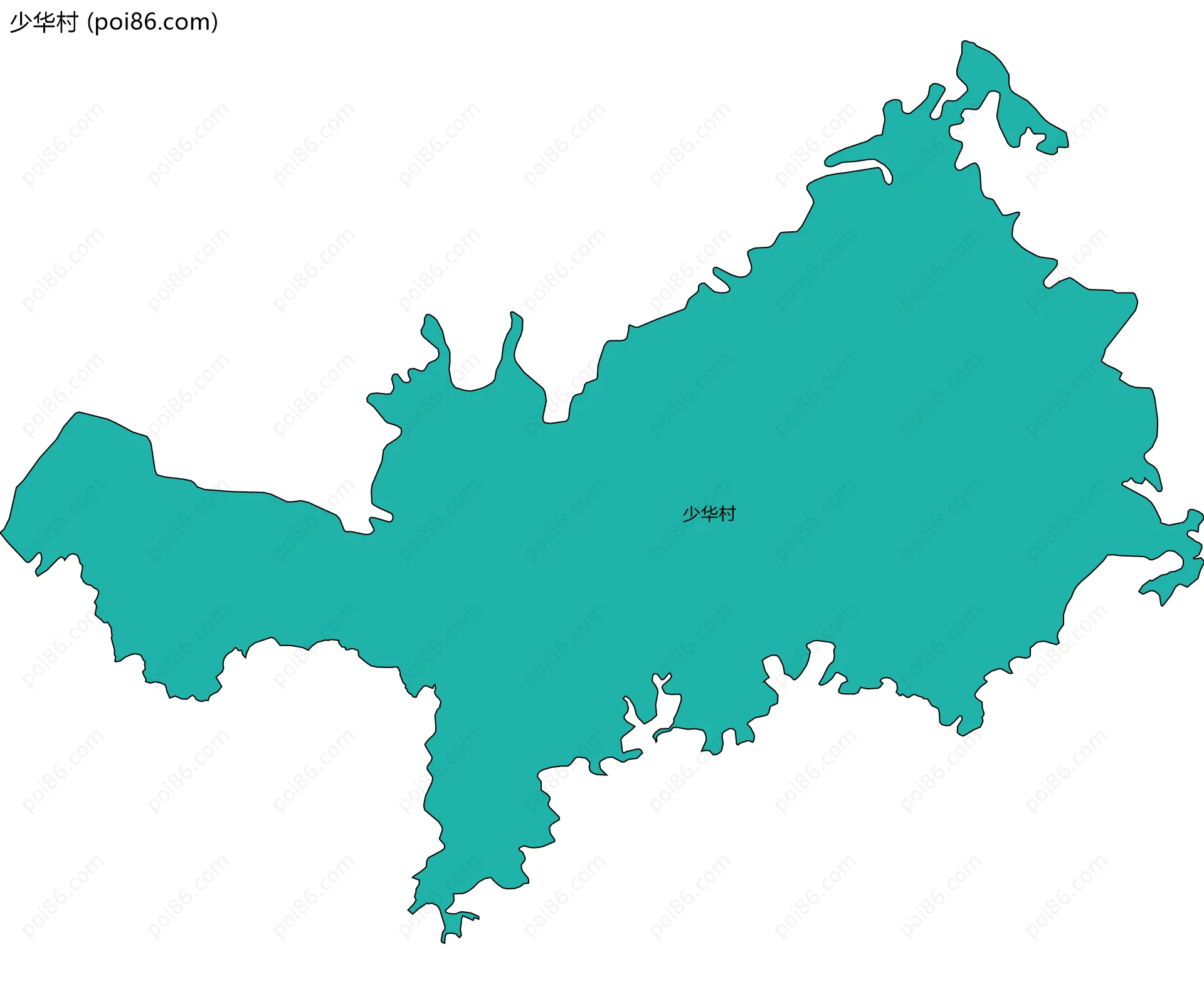 少华村边界地图