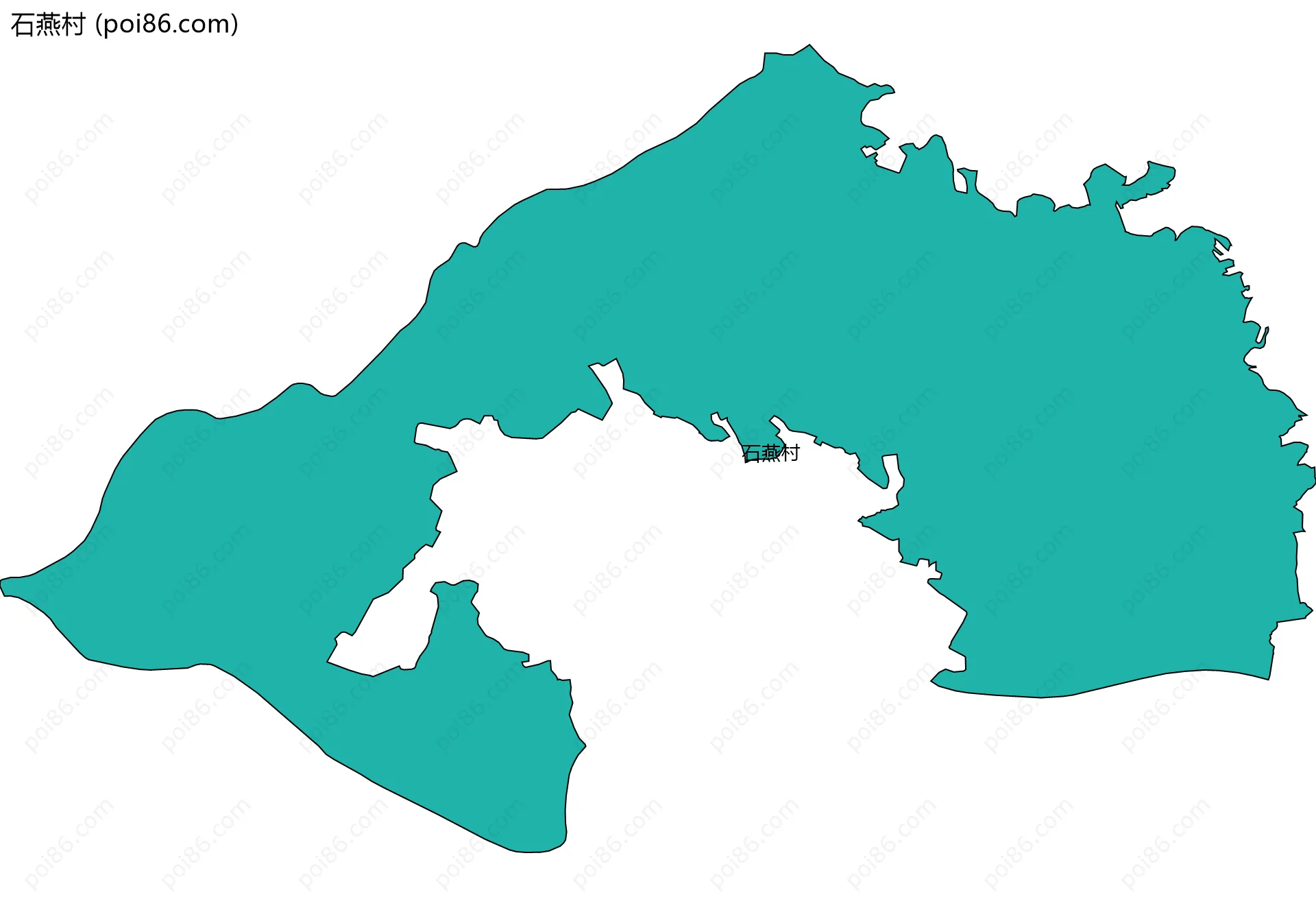 石燕村边界地图