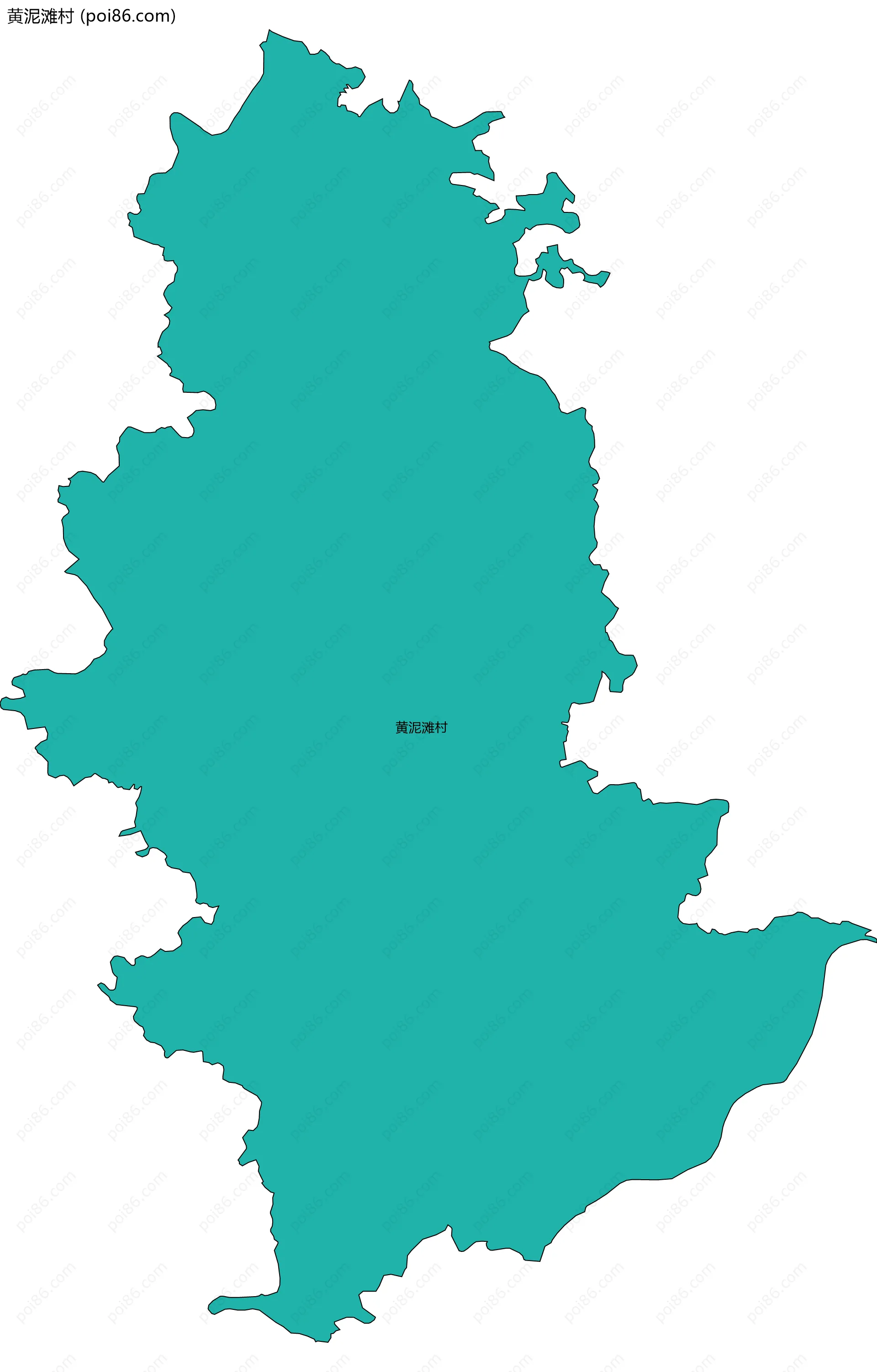 黄泥滩村边界地图