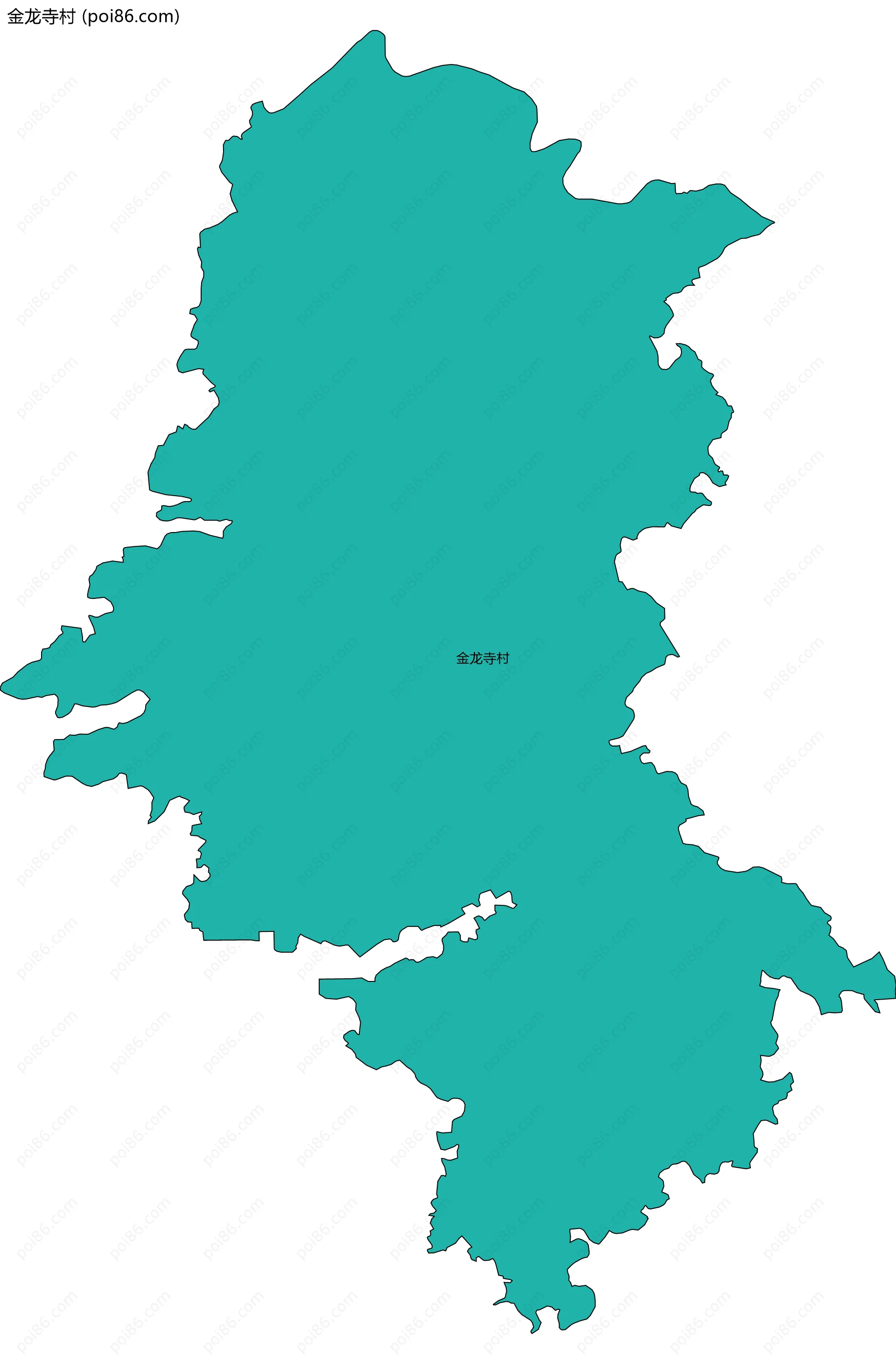 金龙寺村边界地图