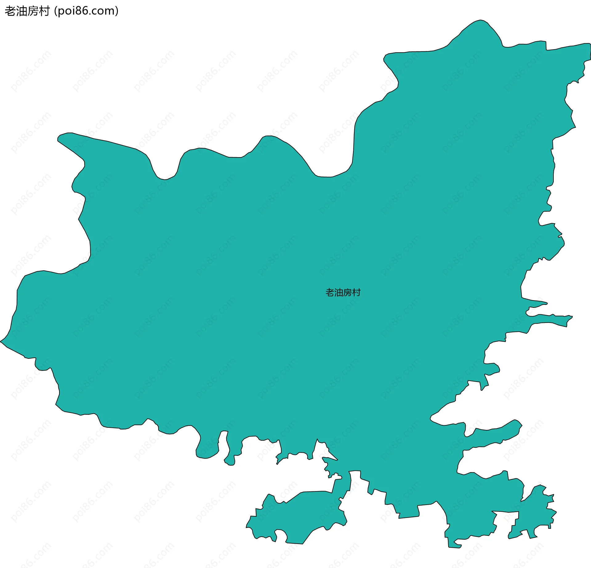 老油房村边界地图