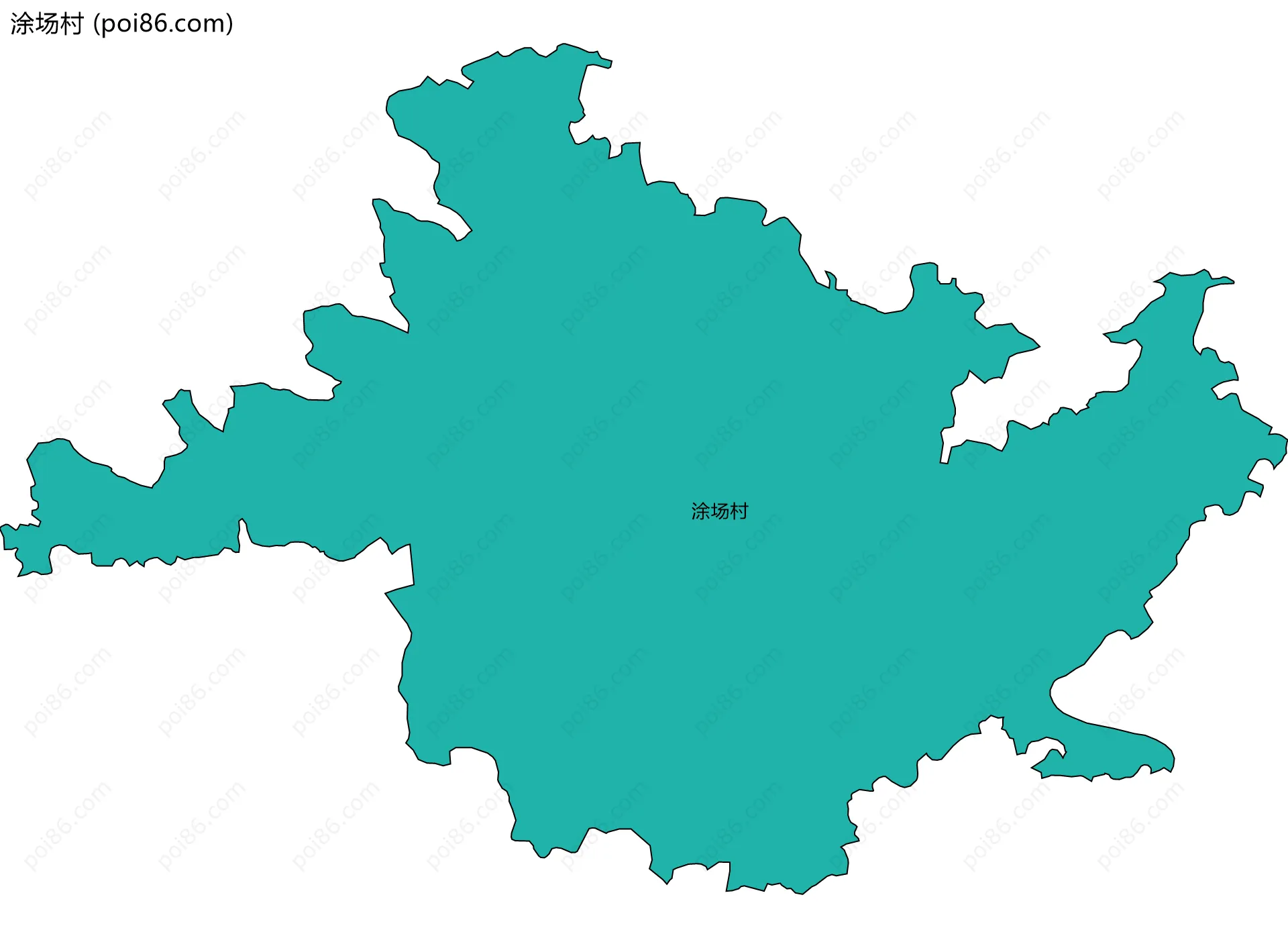 涂场村边界地图