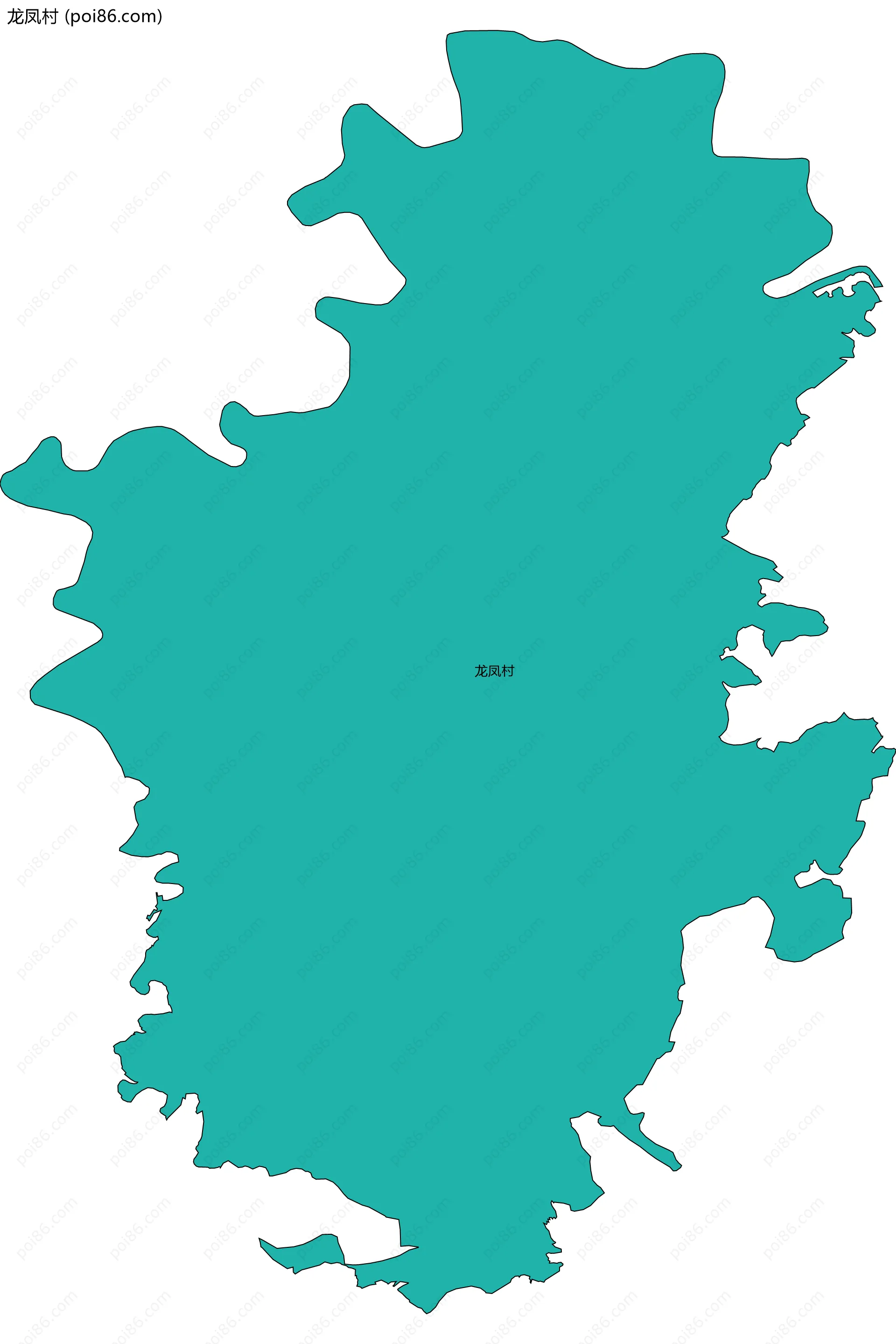 龙凤村边界地图