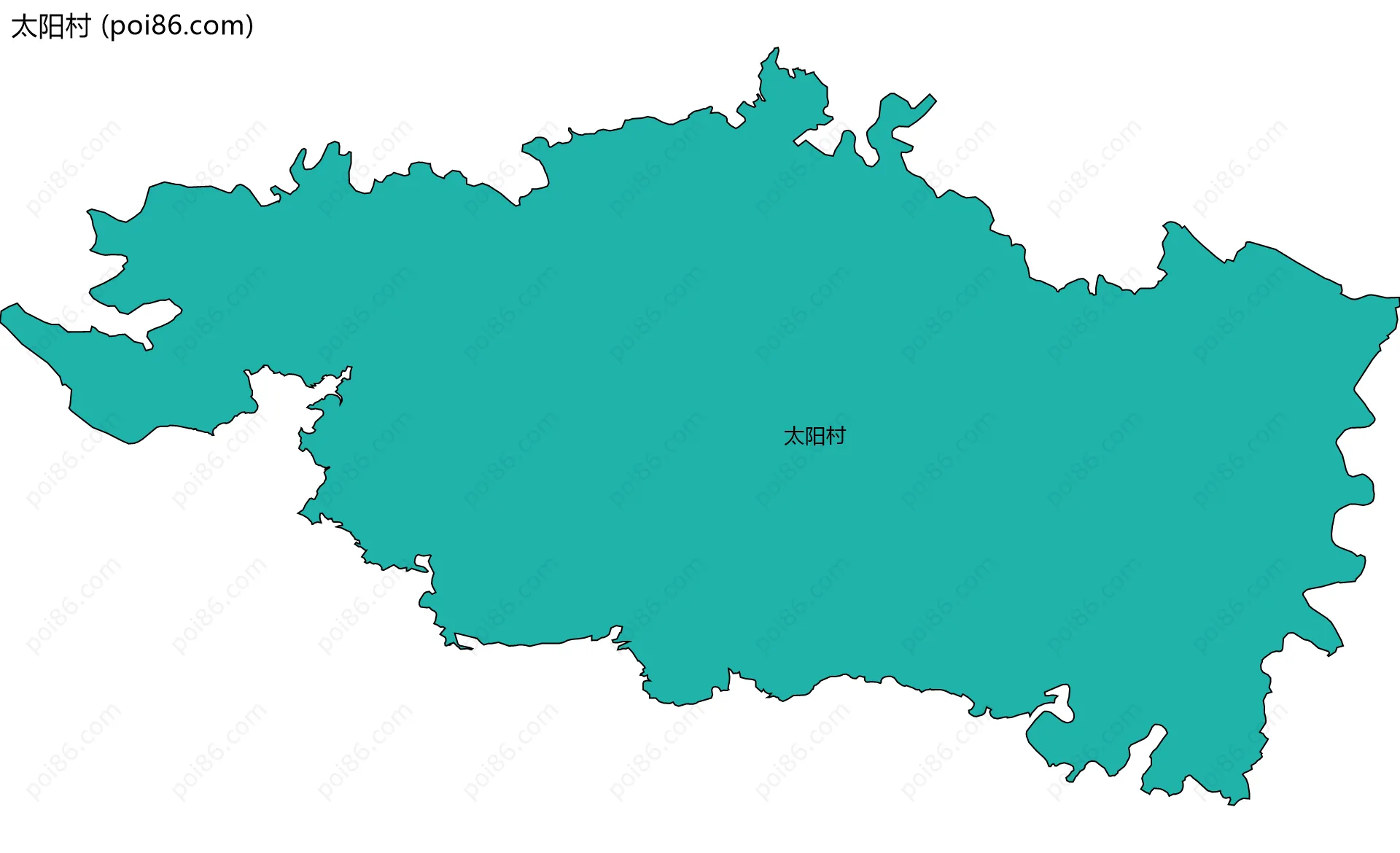 太阳村边界地图