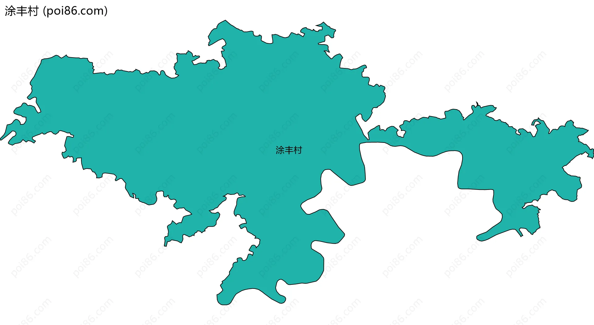 涂丰村边界地图