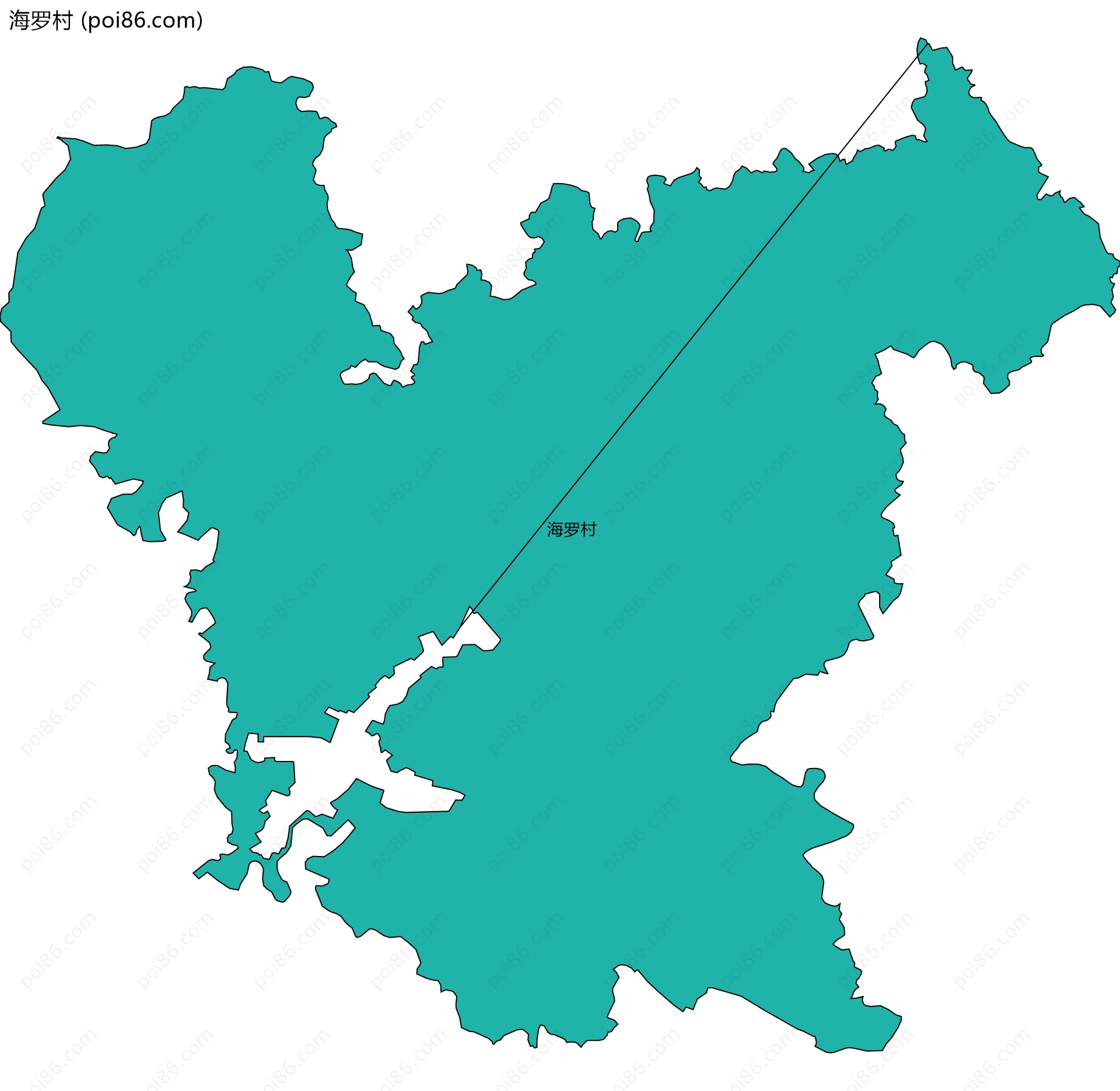 海罗村边界地图