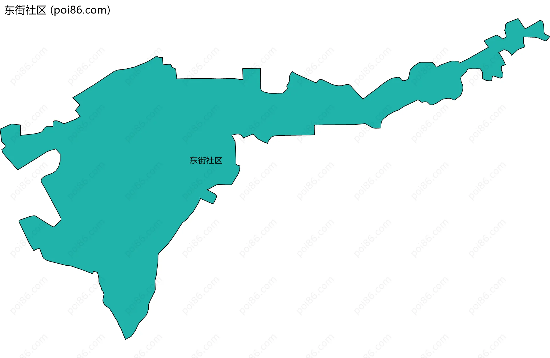 东街社区边界地图