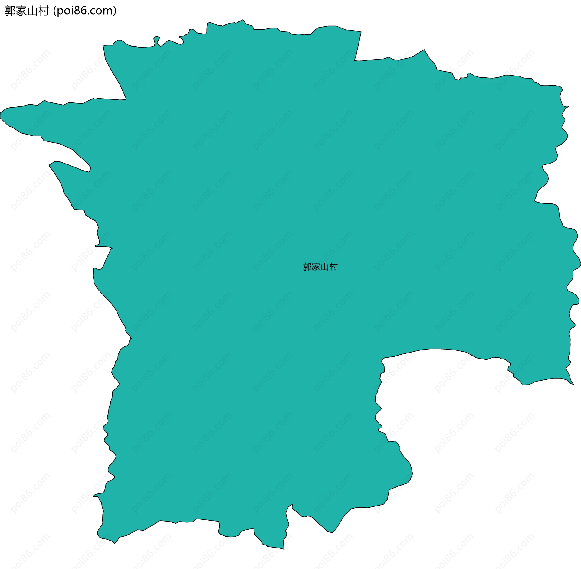 郭家山村边界地图