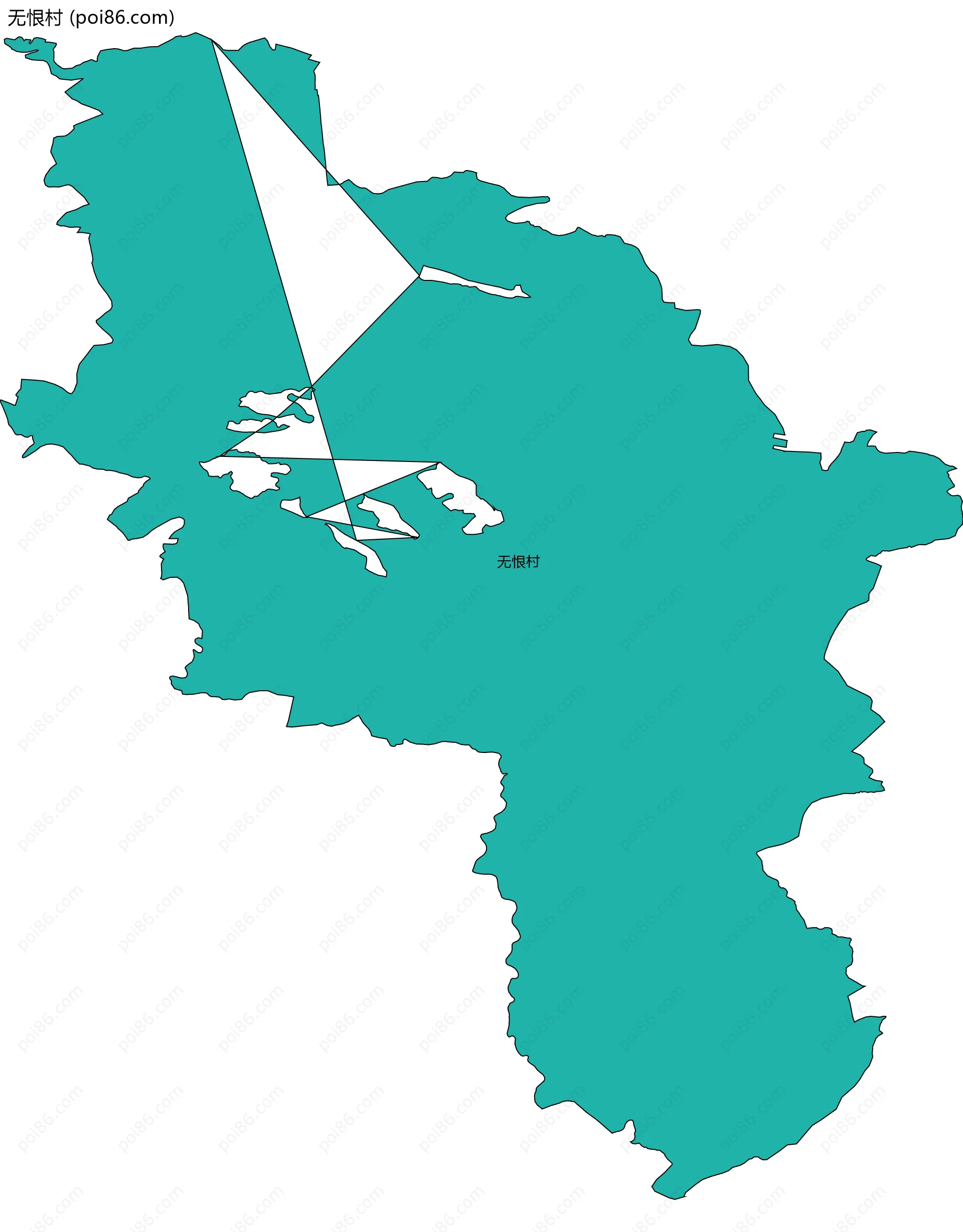 无恨村边界地图