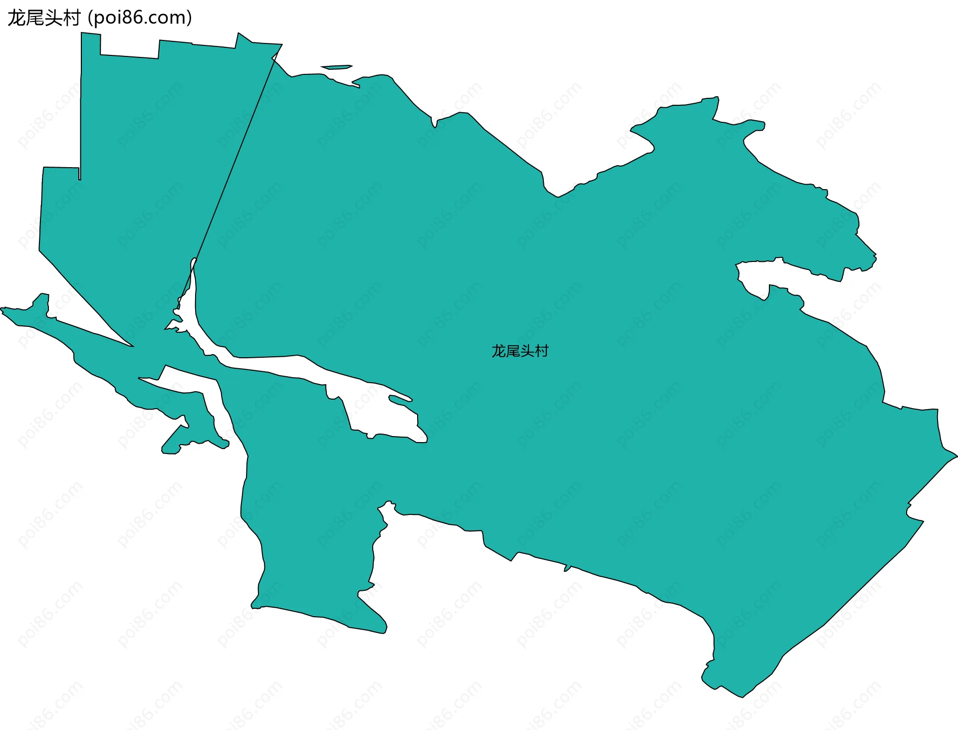 龙尾头村边界地图