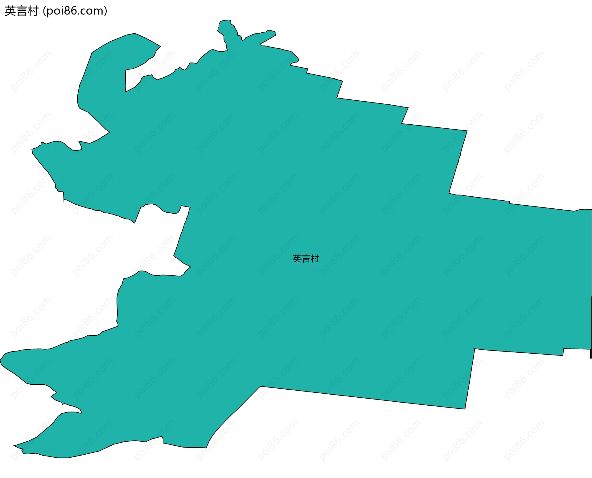 英言村边界地图