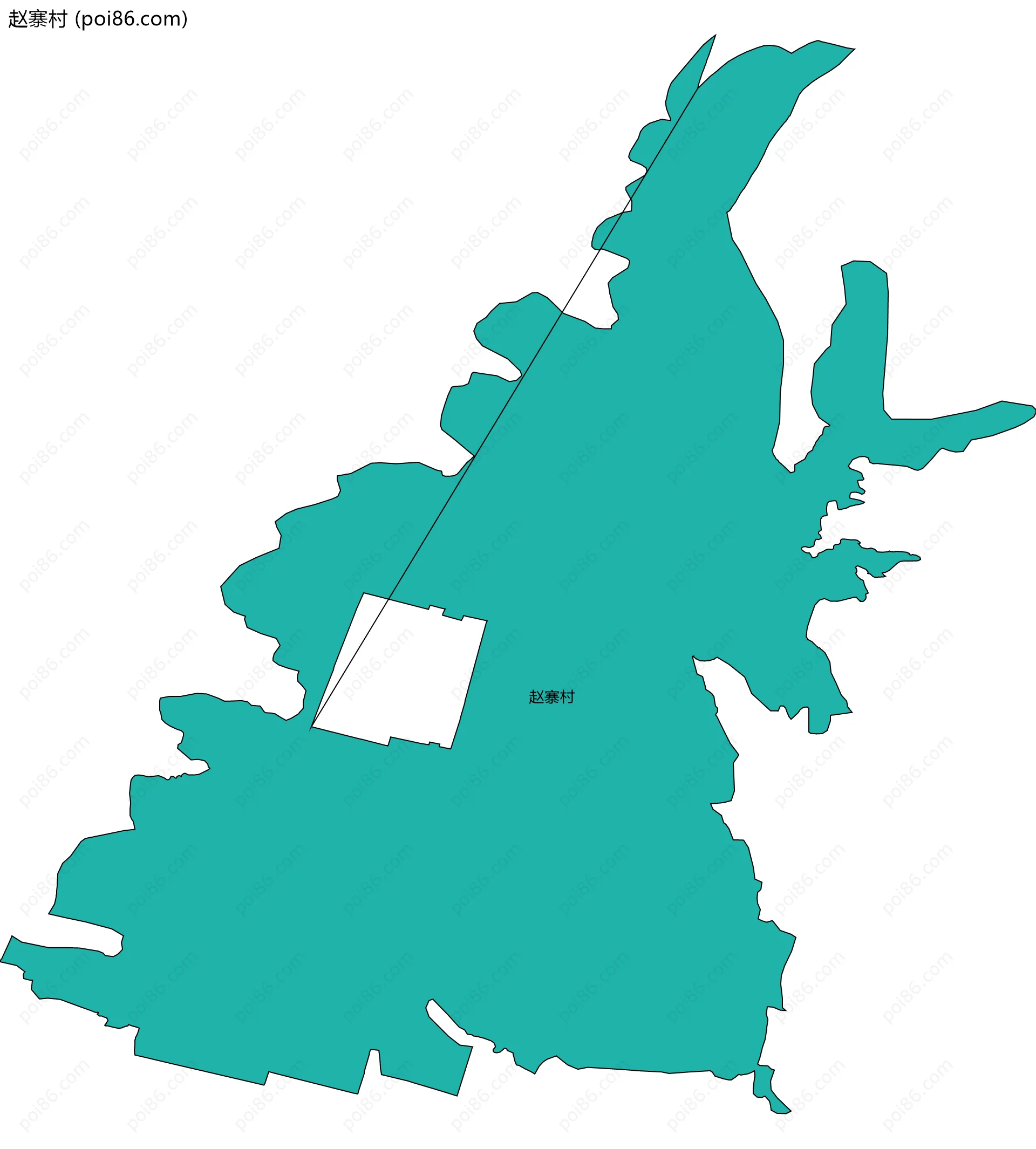 赵寨村边界地图