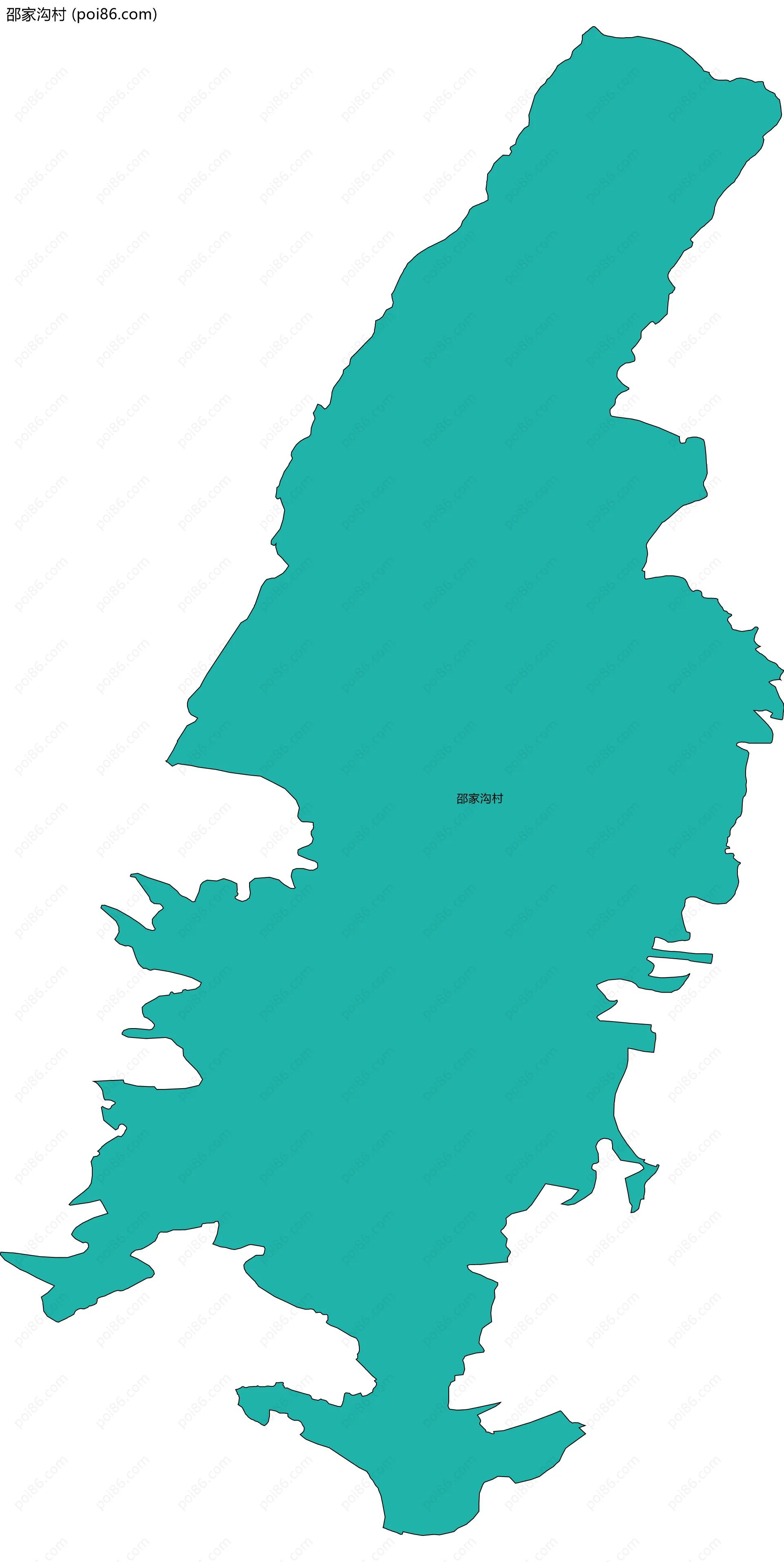 邵家沟村边界地图