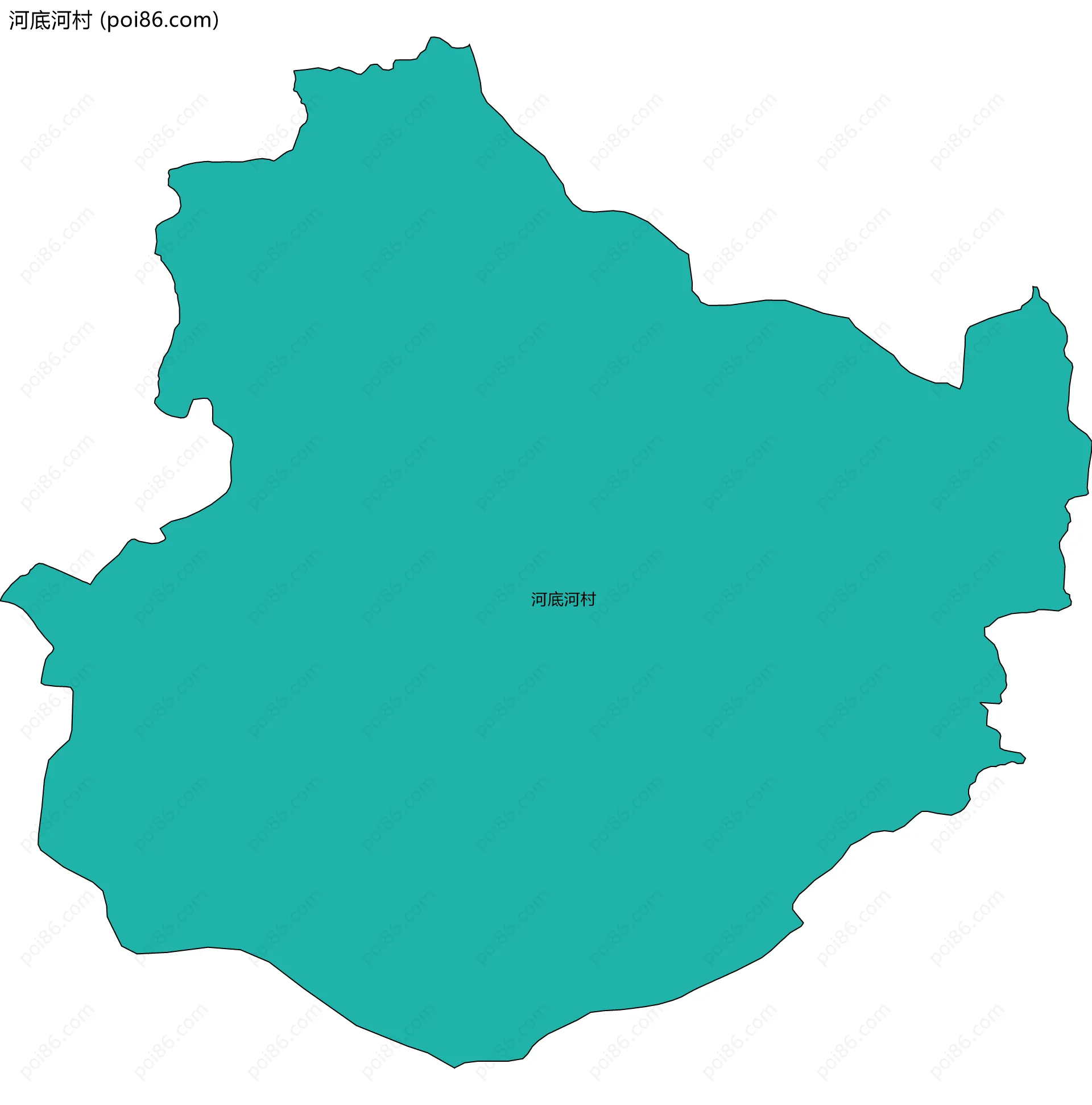 河底河村边界地图