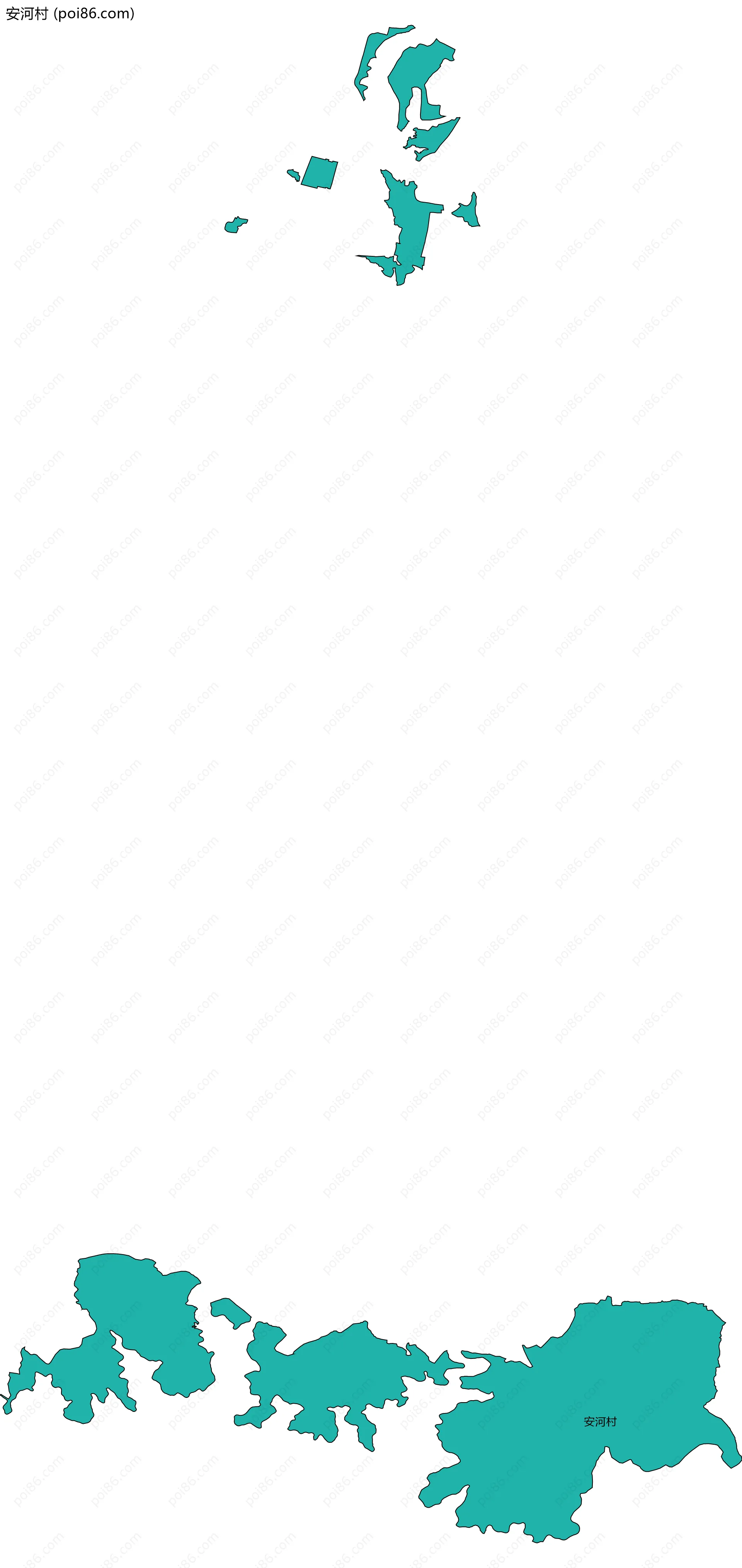 安河村边界地图