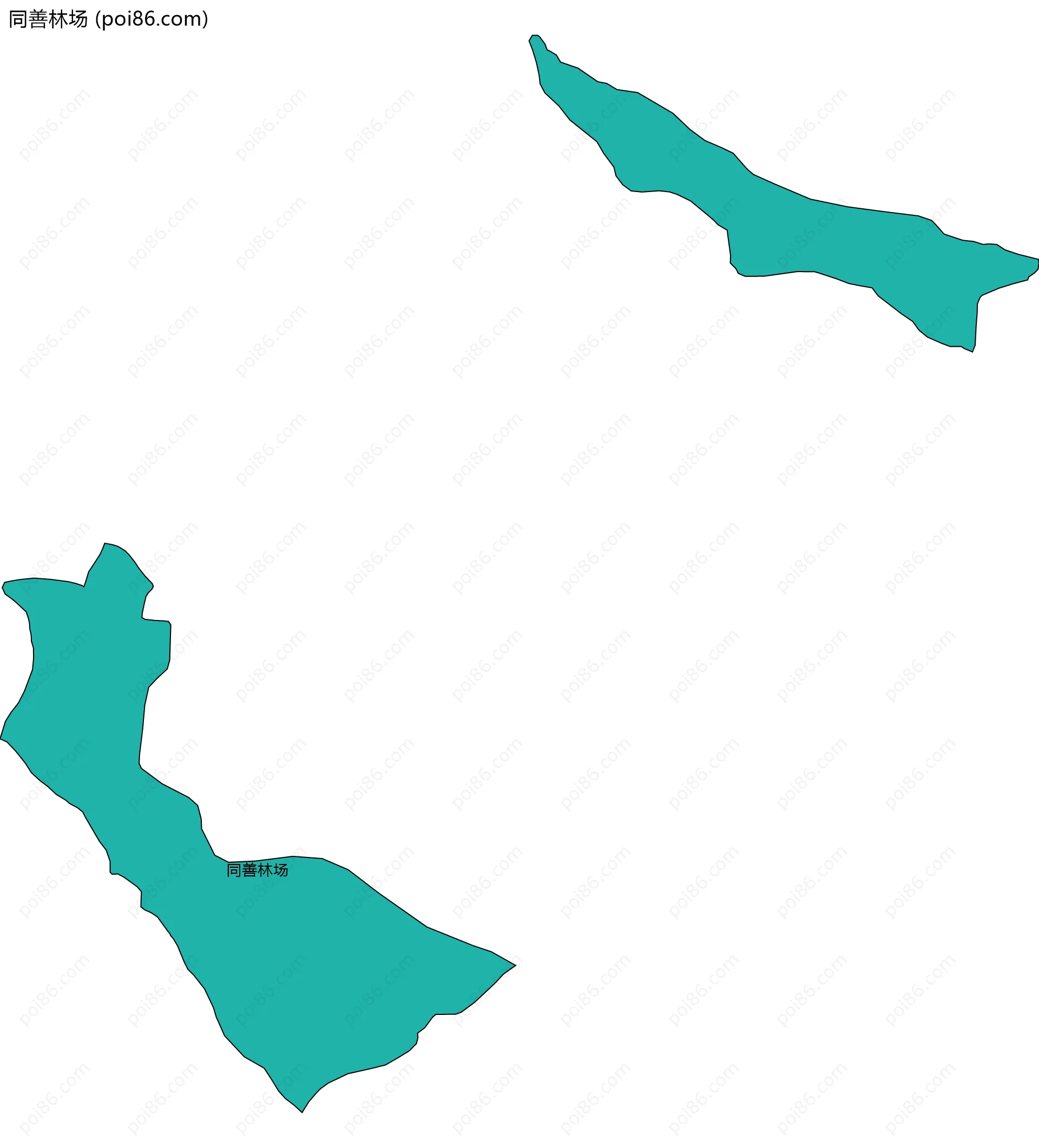 同善林场边界地图