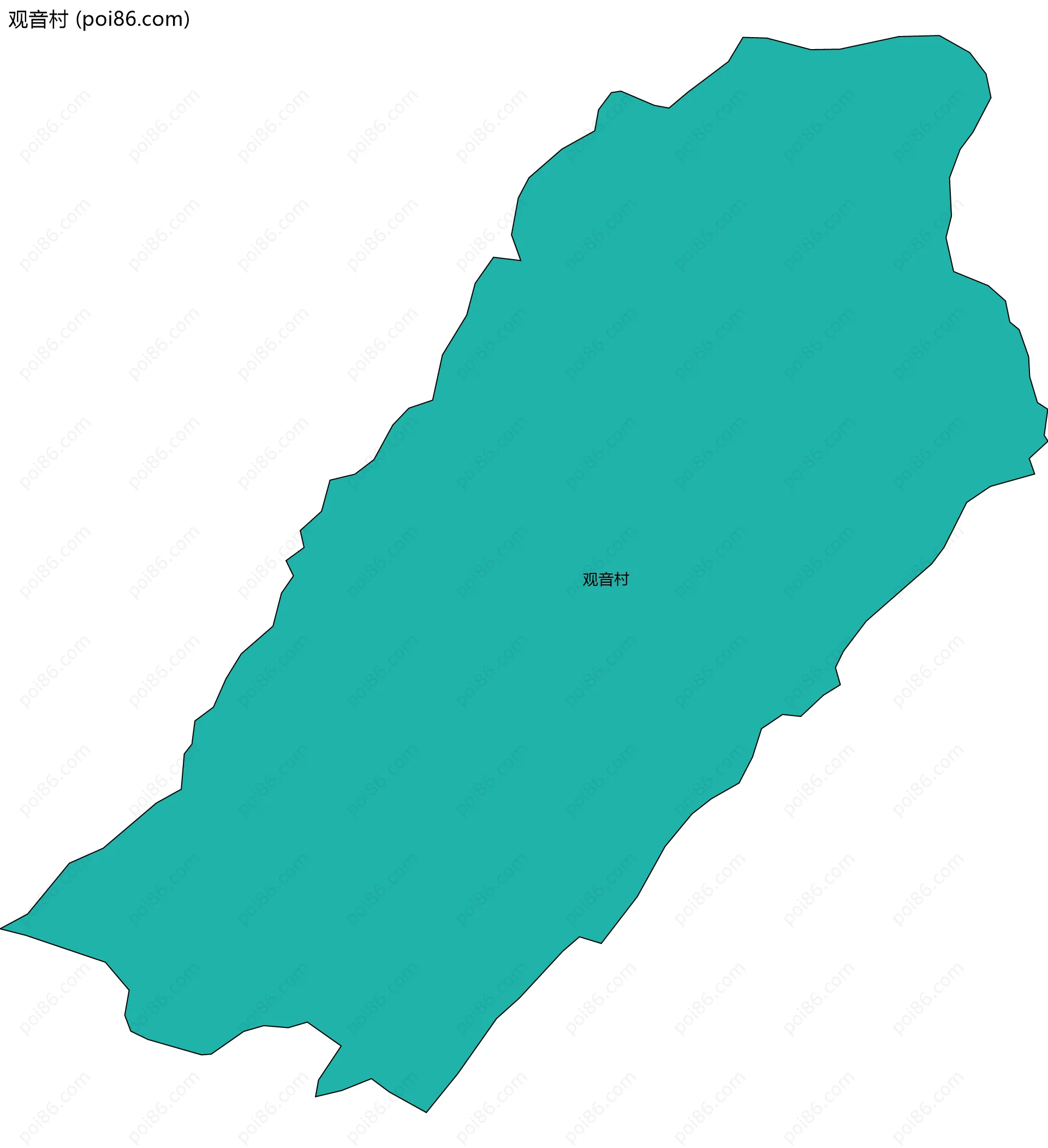 观音村边界地图