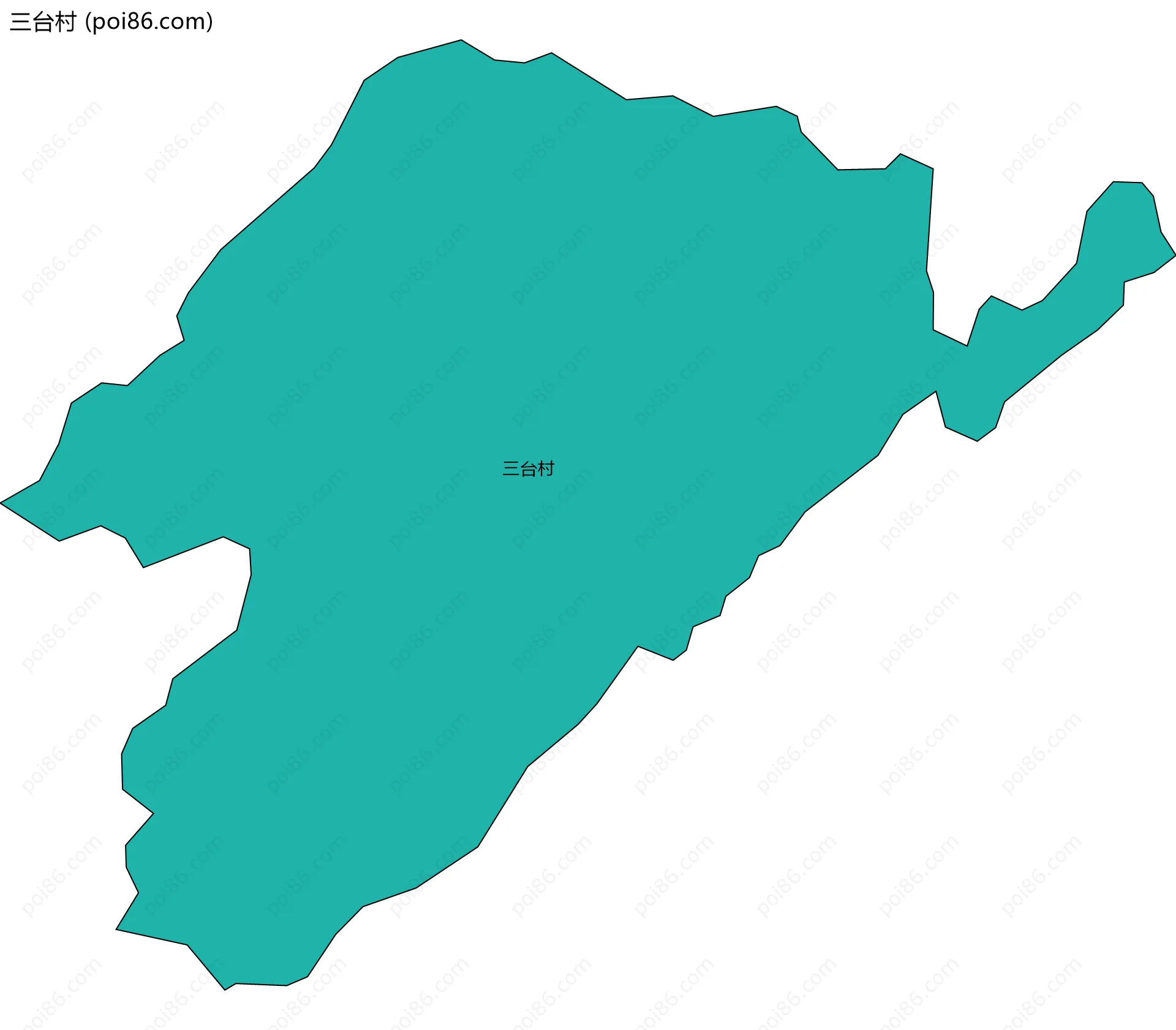 三台村边界地图