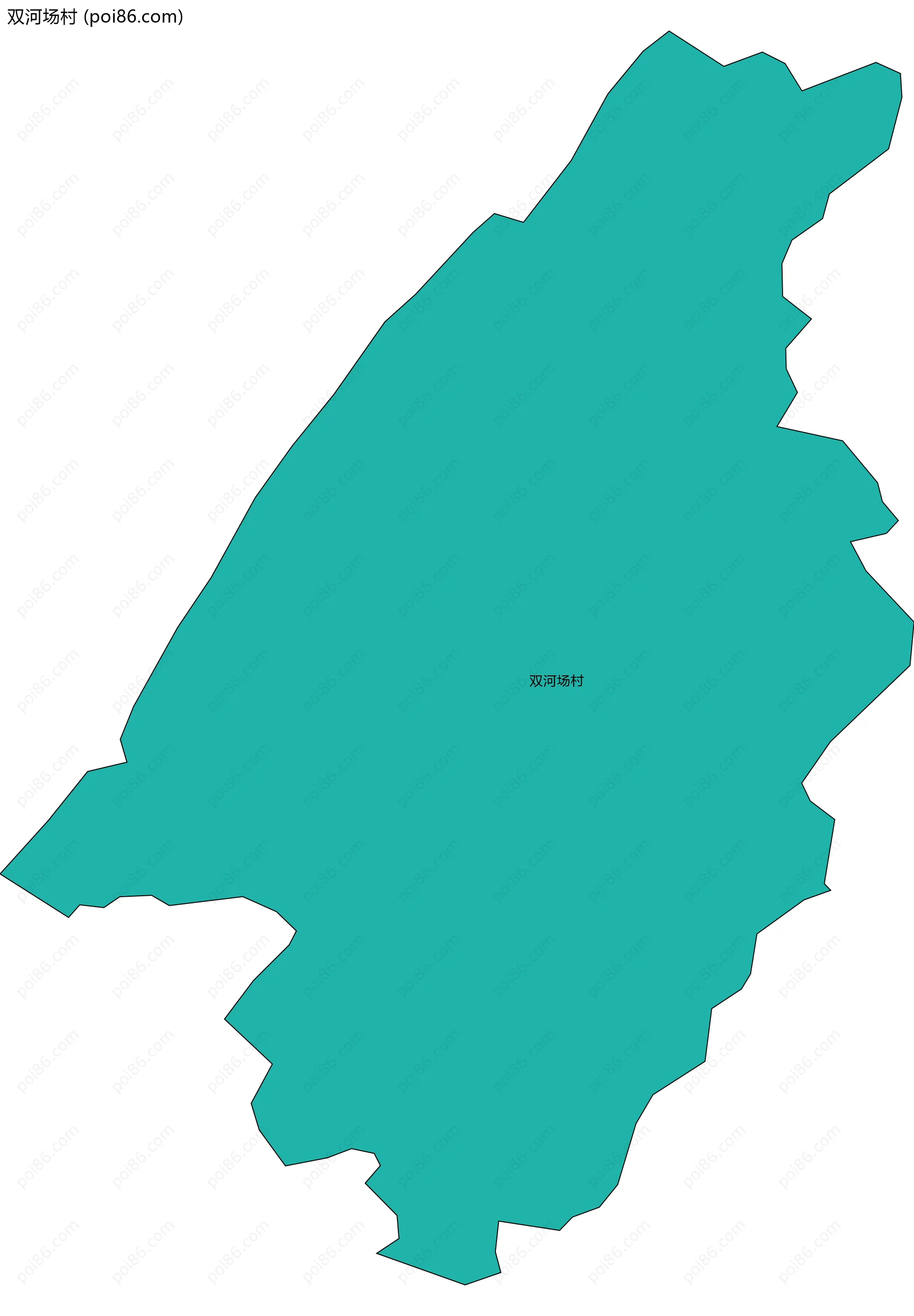 双河场村边界地图