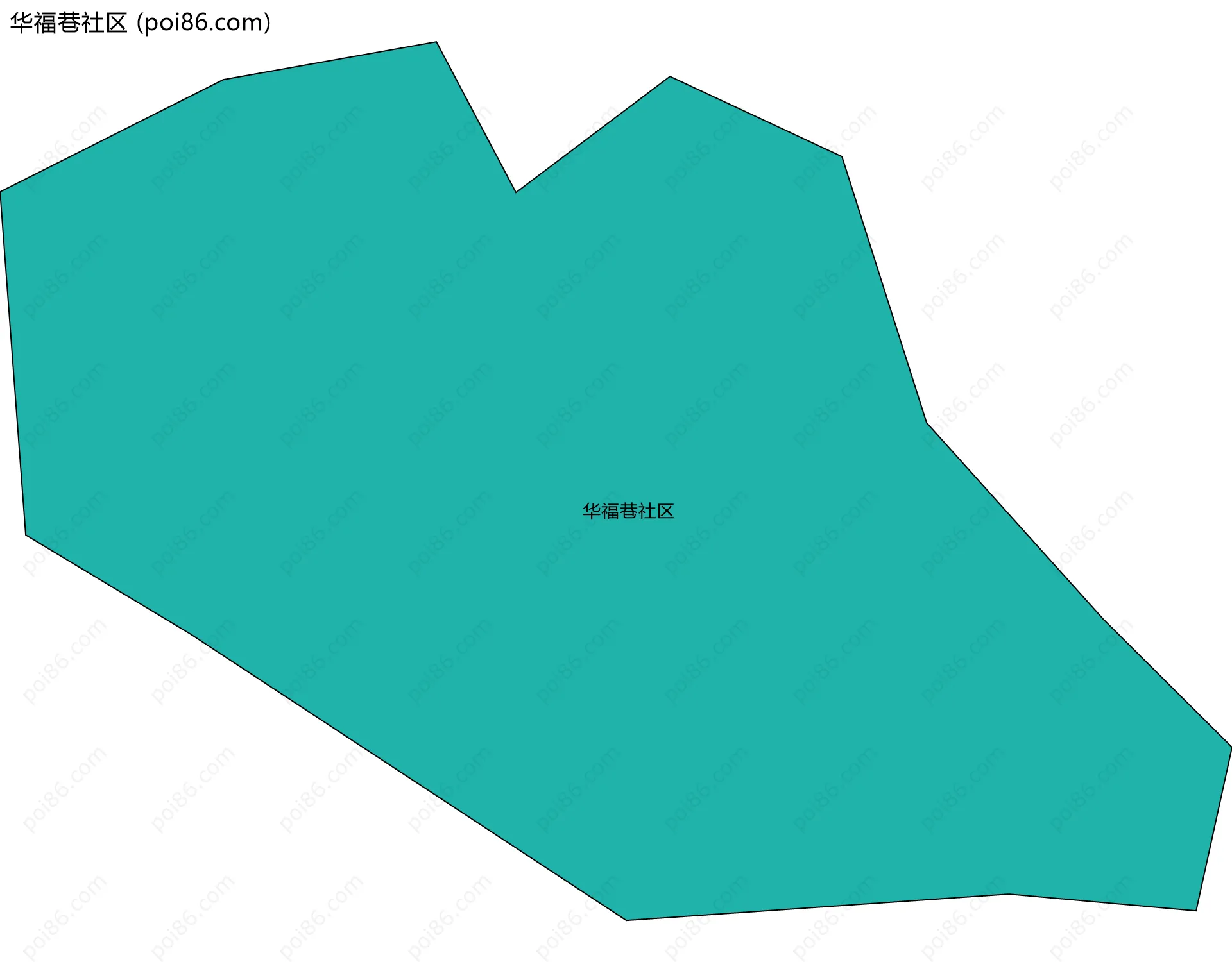 华福巷社区边界地图