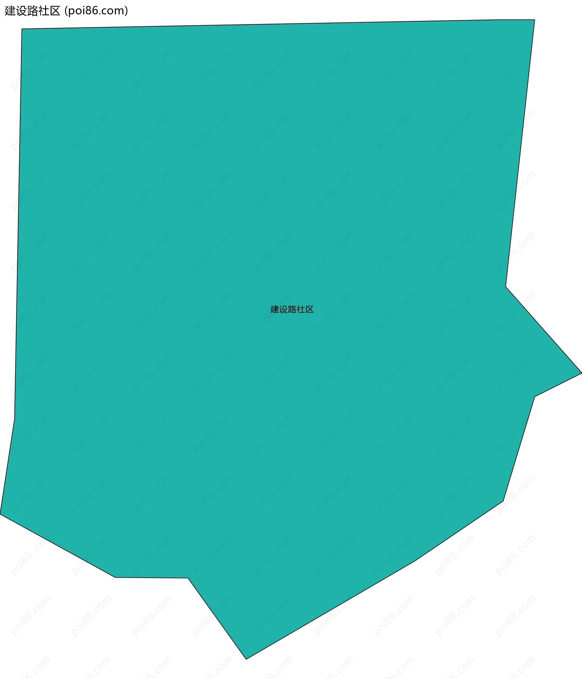 建设路社区边界地图